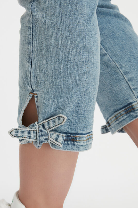 Cropped tregging POPPY met strik detail image number 3