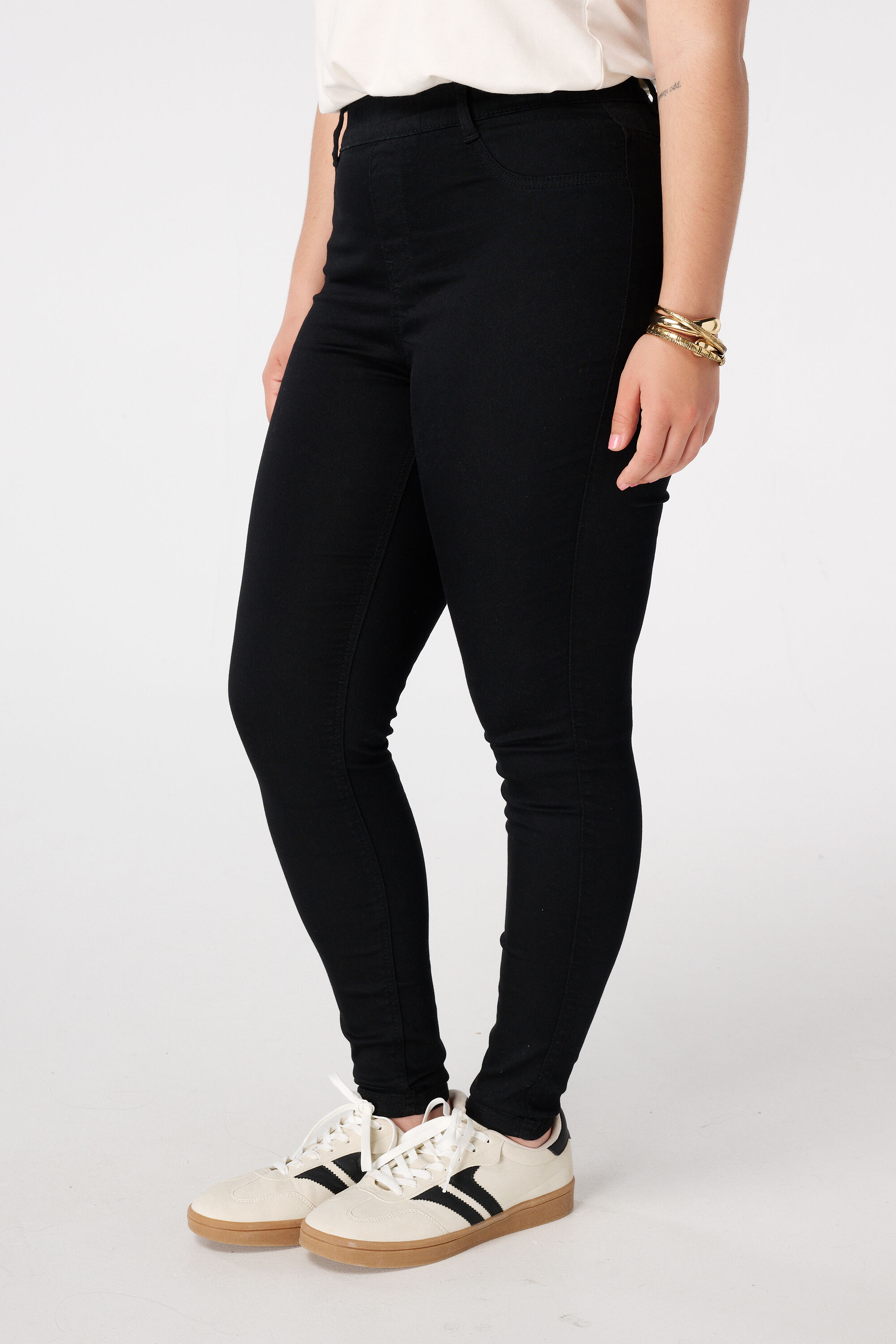 Tregging met denim look image number 5