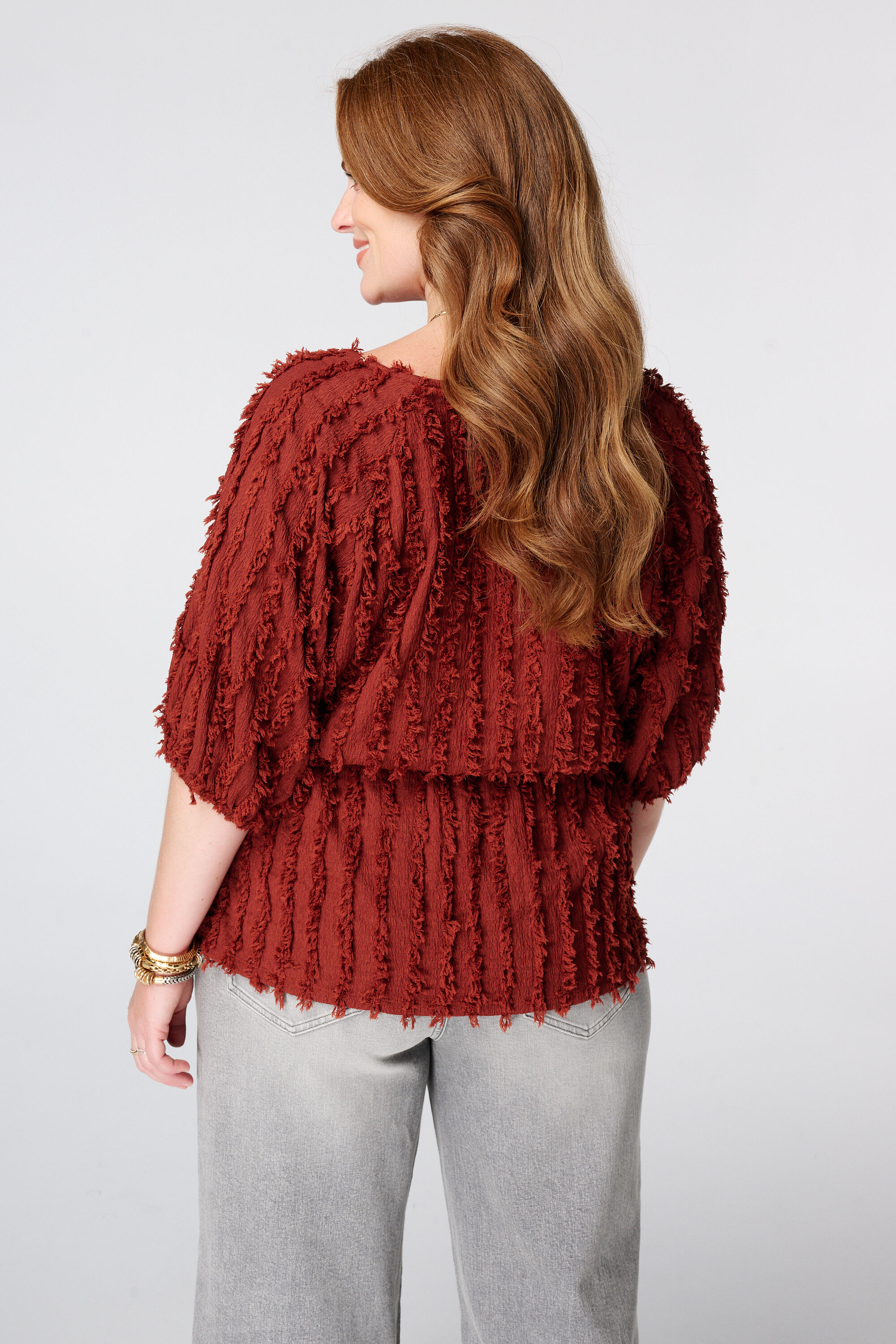 Harige top met drawstring image number 3
