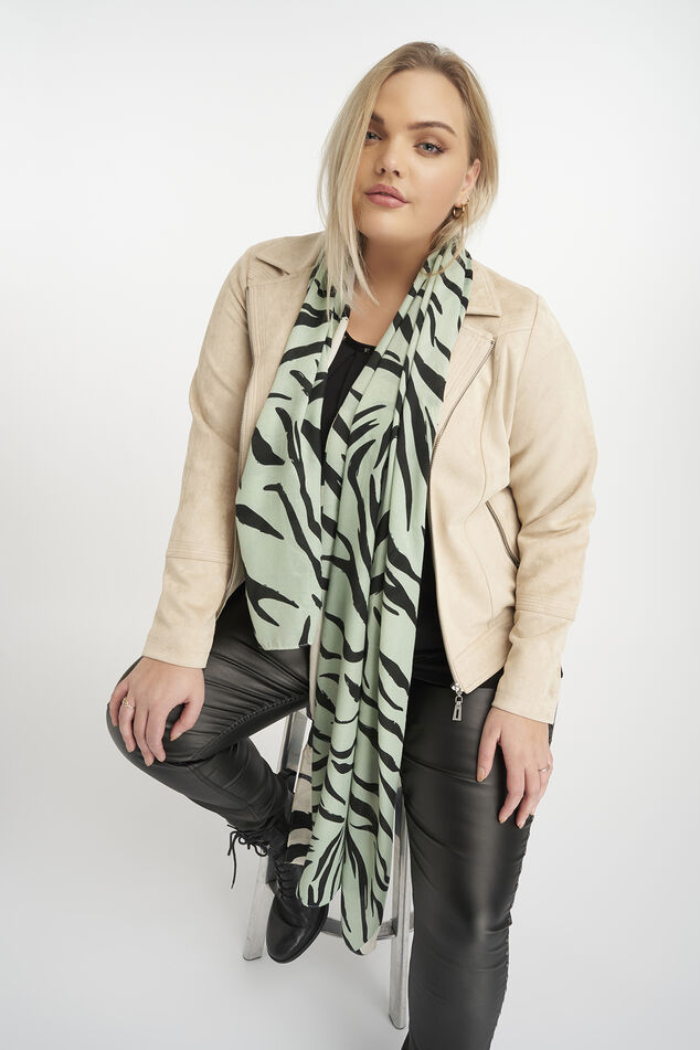 Sjaal met zebra print image number 0
