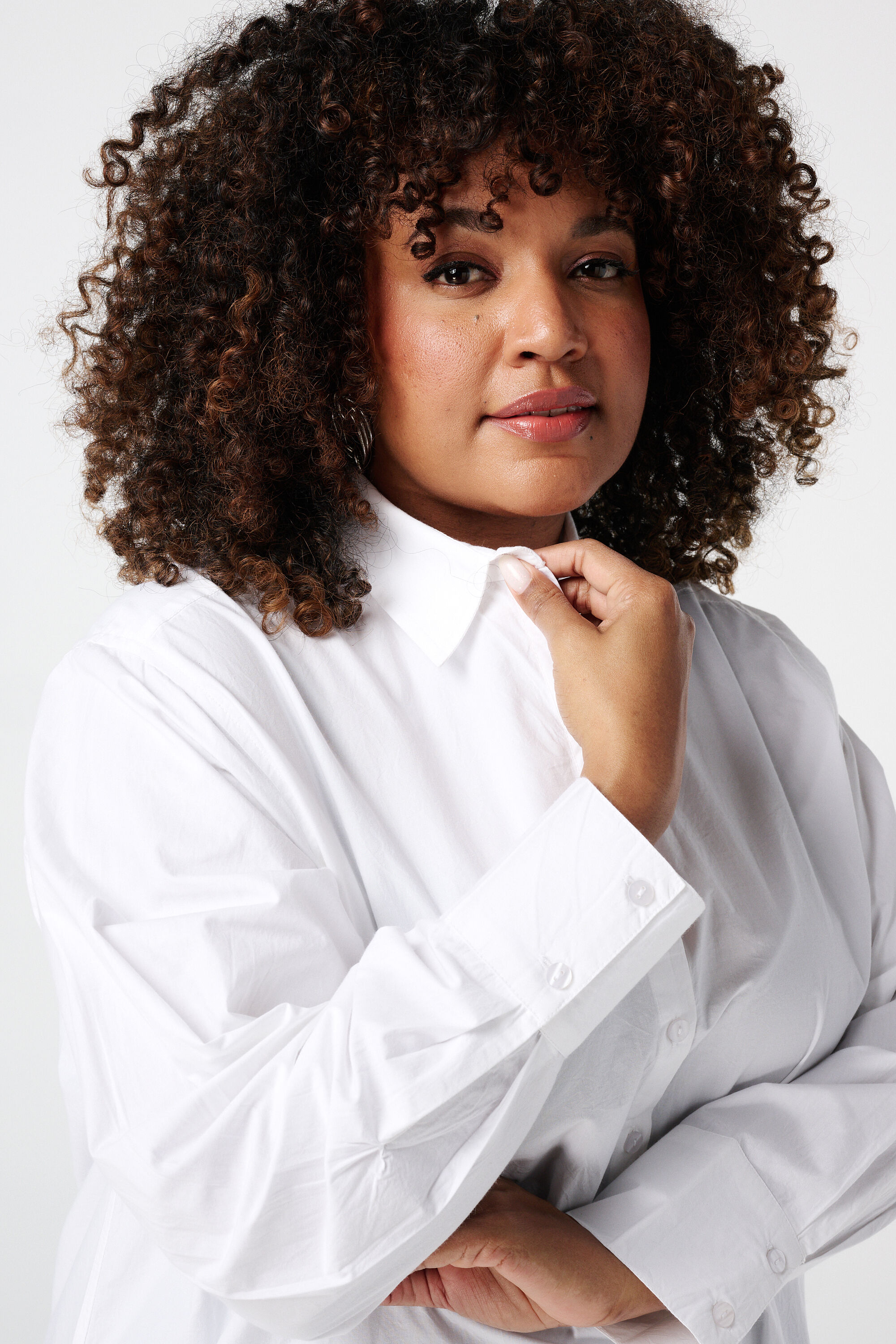 Ruimvallende overhemdblouse image number 4