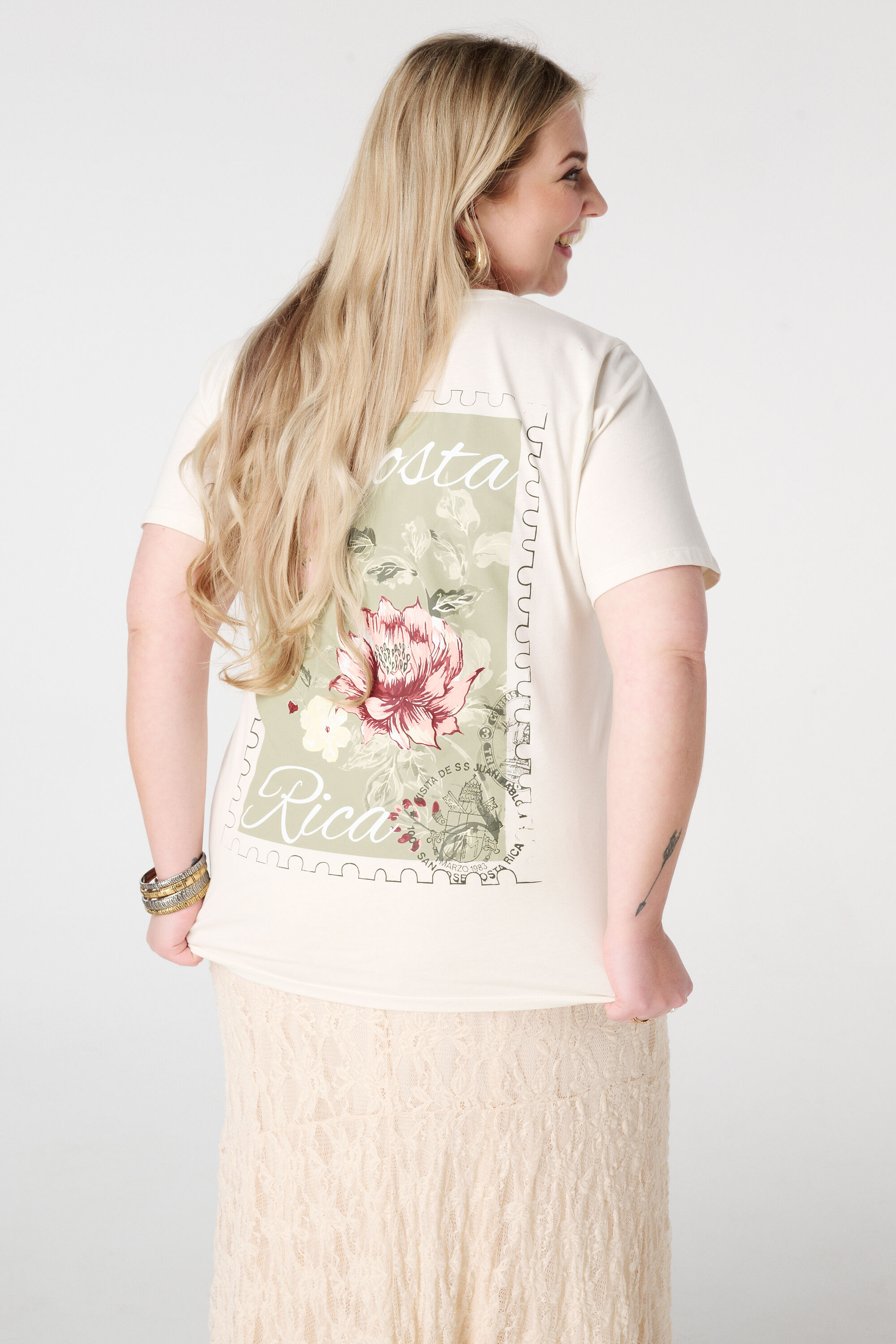 T-shirt met backprint