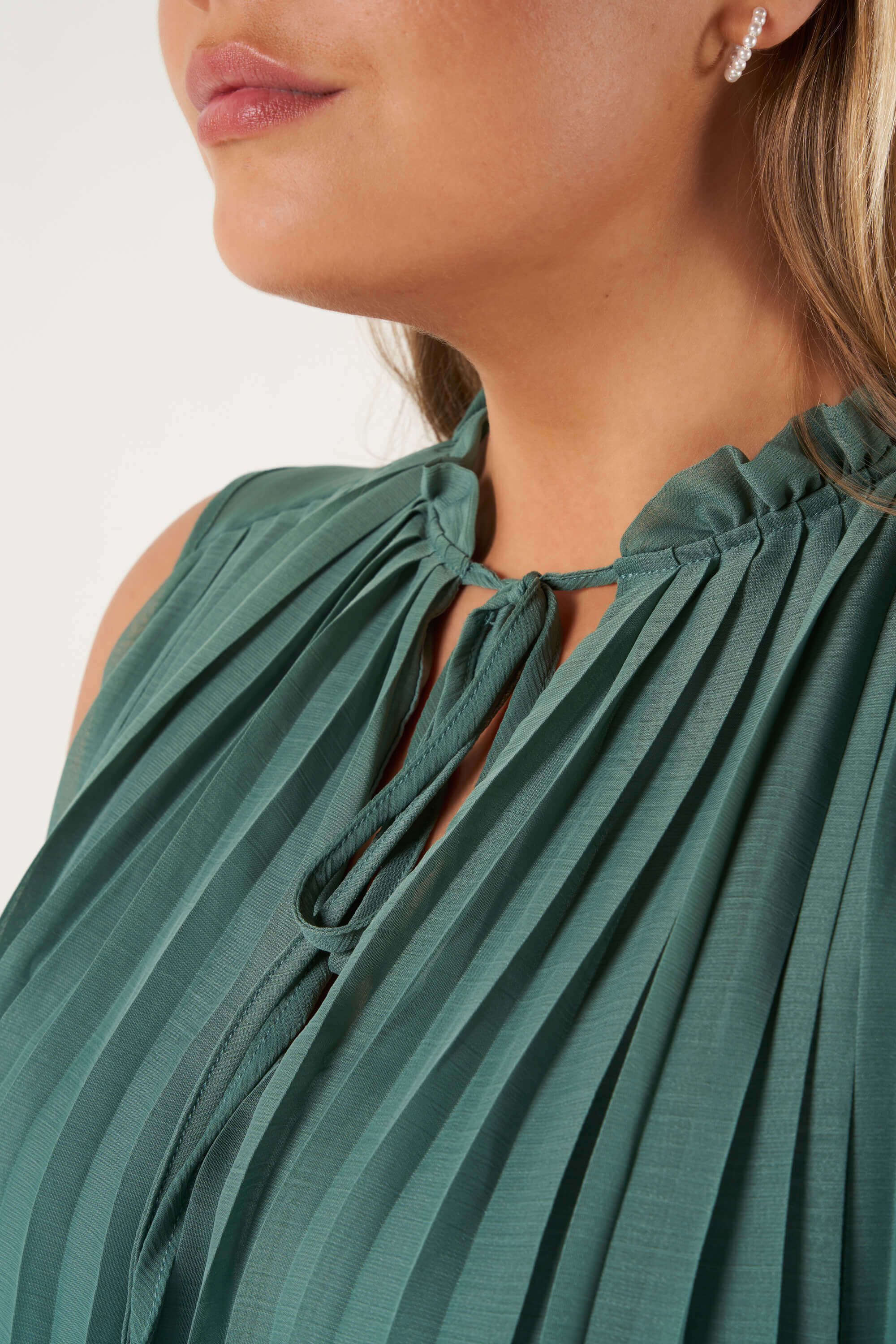 Dames Mouwoze blouse met pliss MS Mode