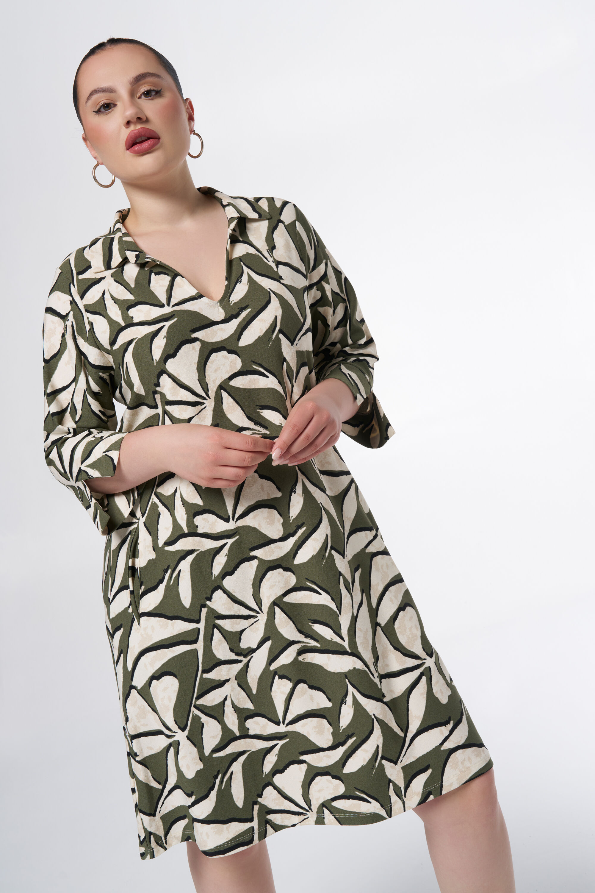 Jurk met zakken en print