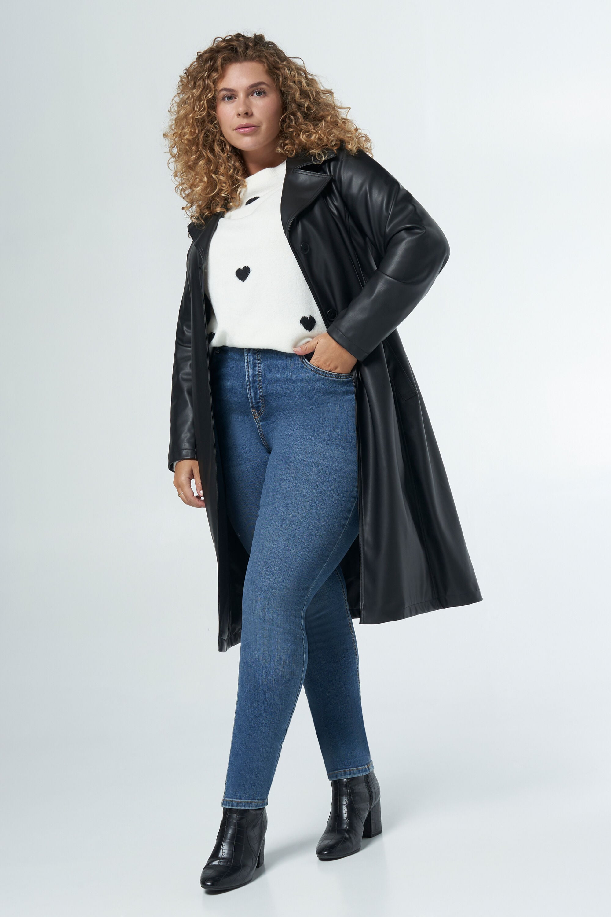 Dames Trenchcoat van imitatieleer | MS Mode