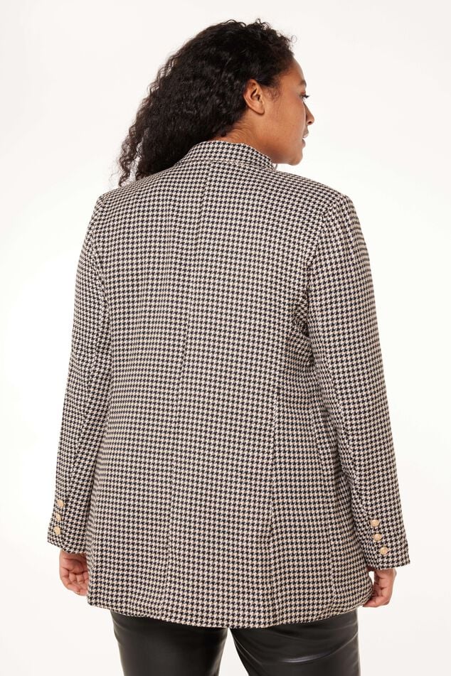 Blazer met pied-de-poule print image number 1