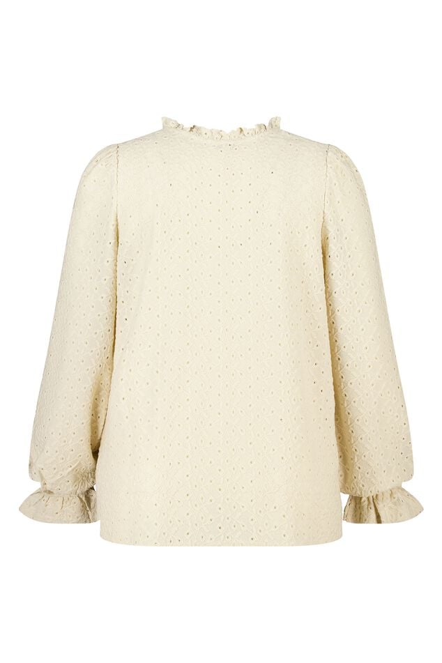 Top met broderie image number 2
