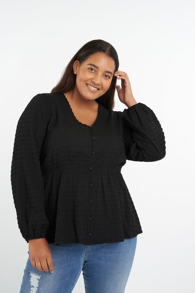 Top met V-hals image number 0