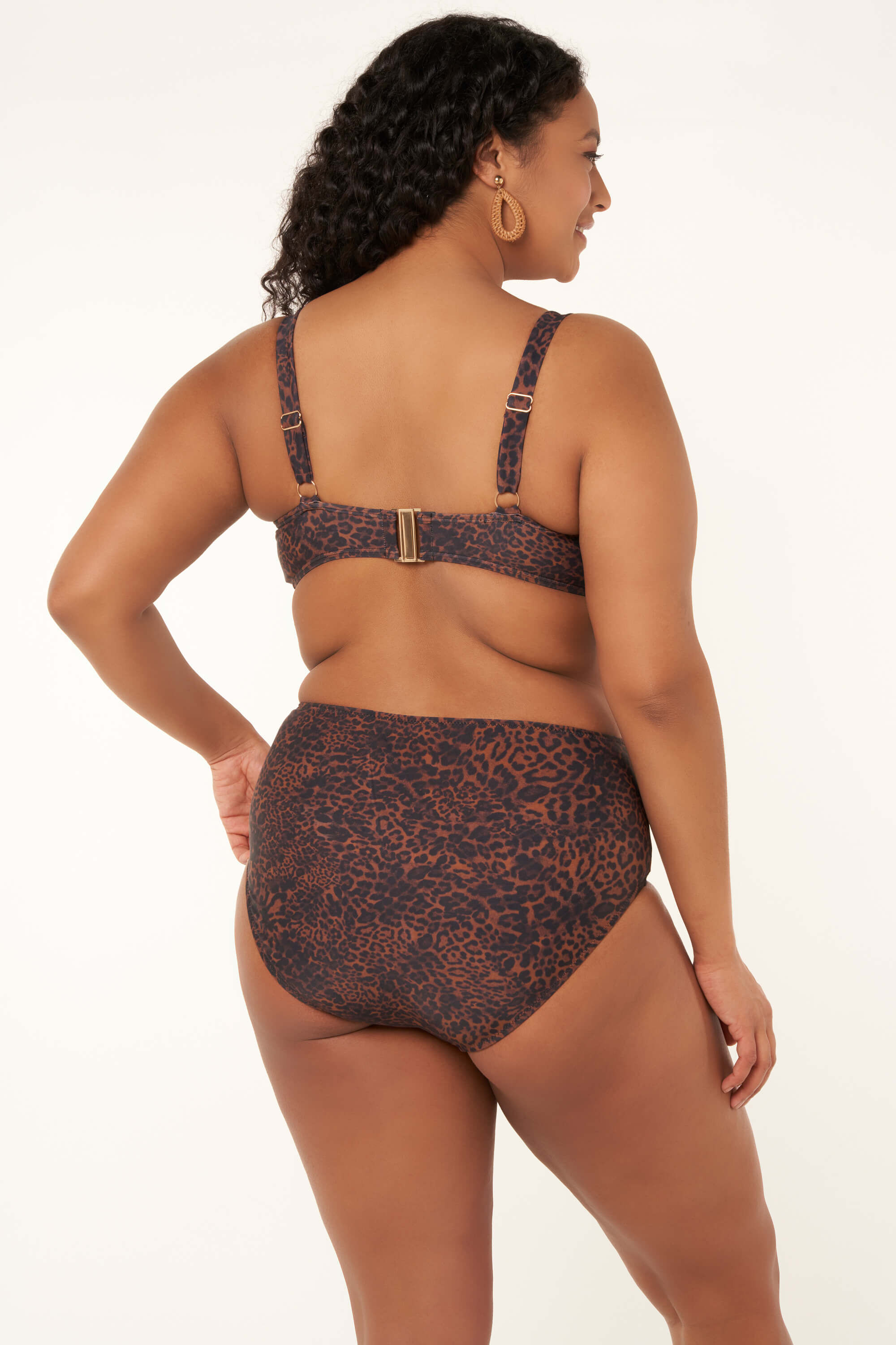 High waist bikinibroekje in panterprint image number 4