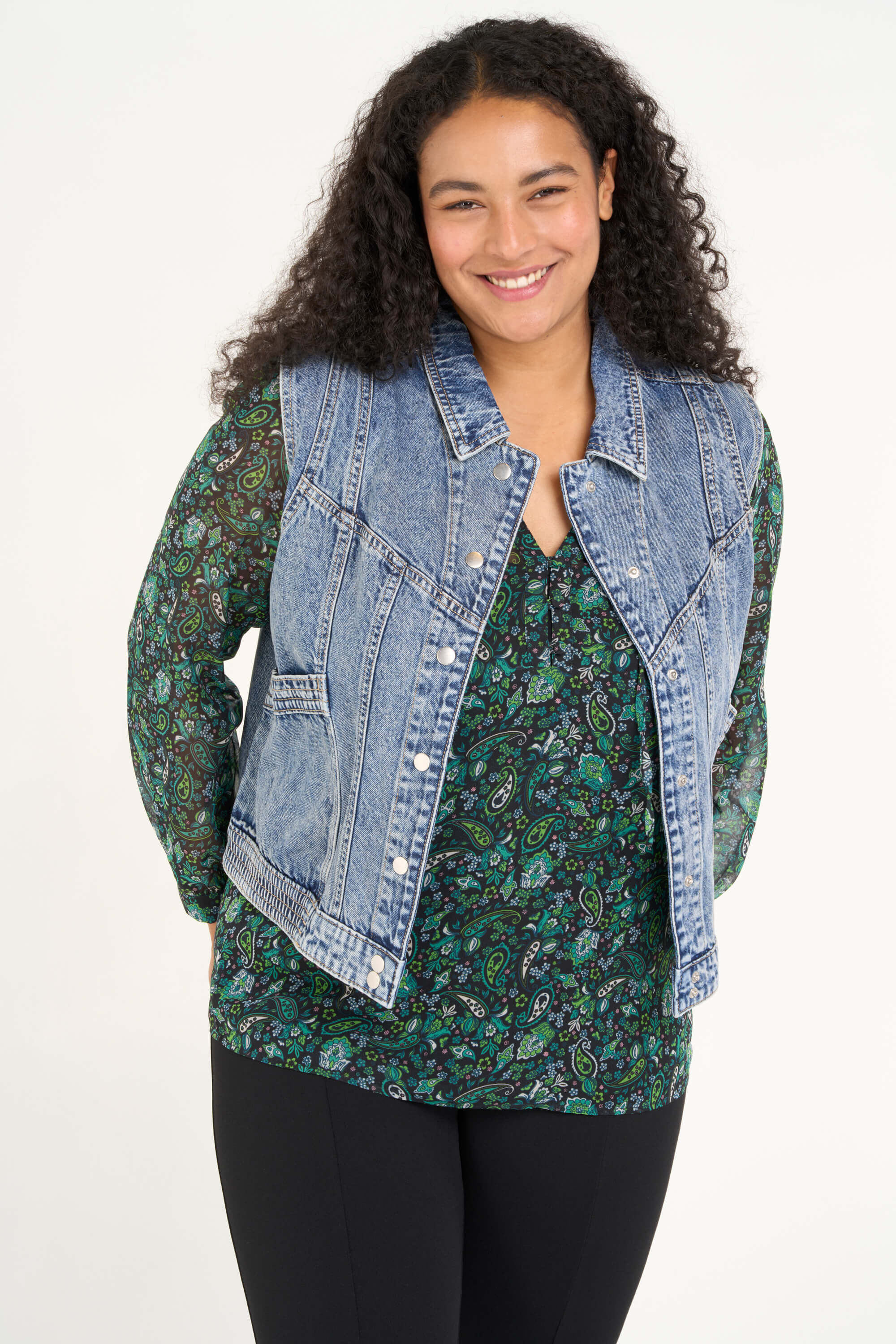 Denim gilet  image number 6