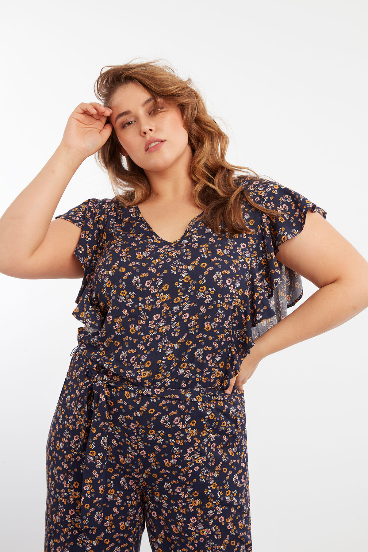 Jumpsuit met bloemenprint image number 4