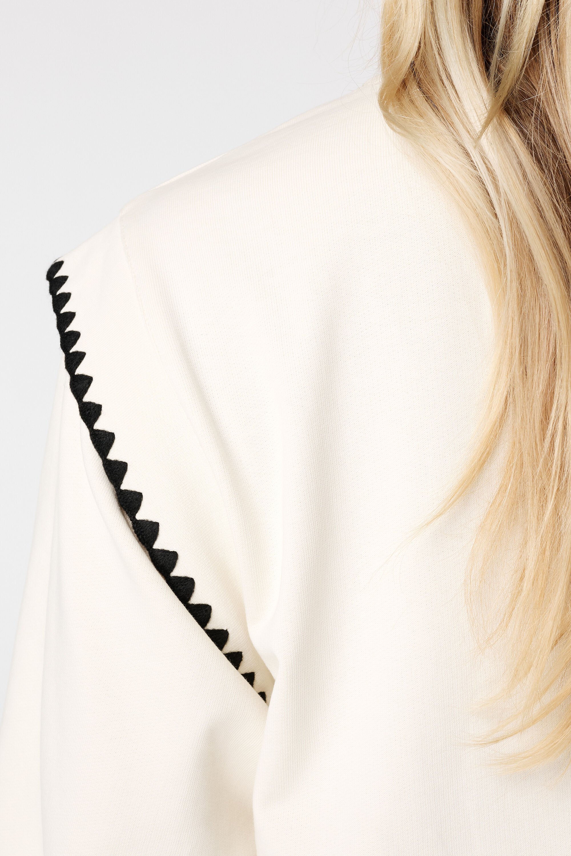 Trui met contrastboorden image number 6