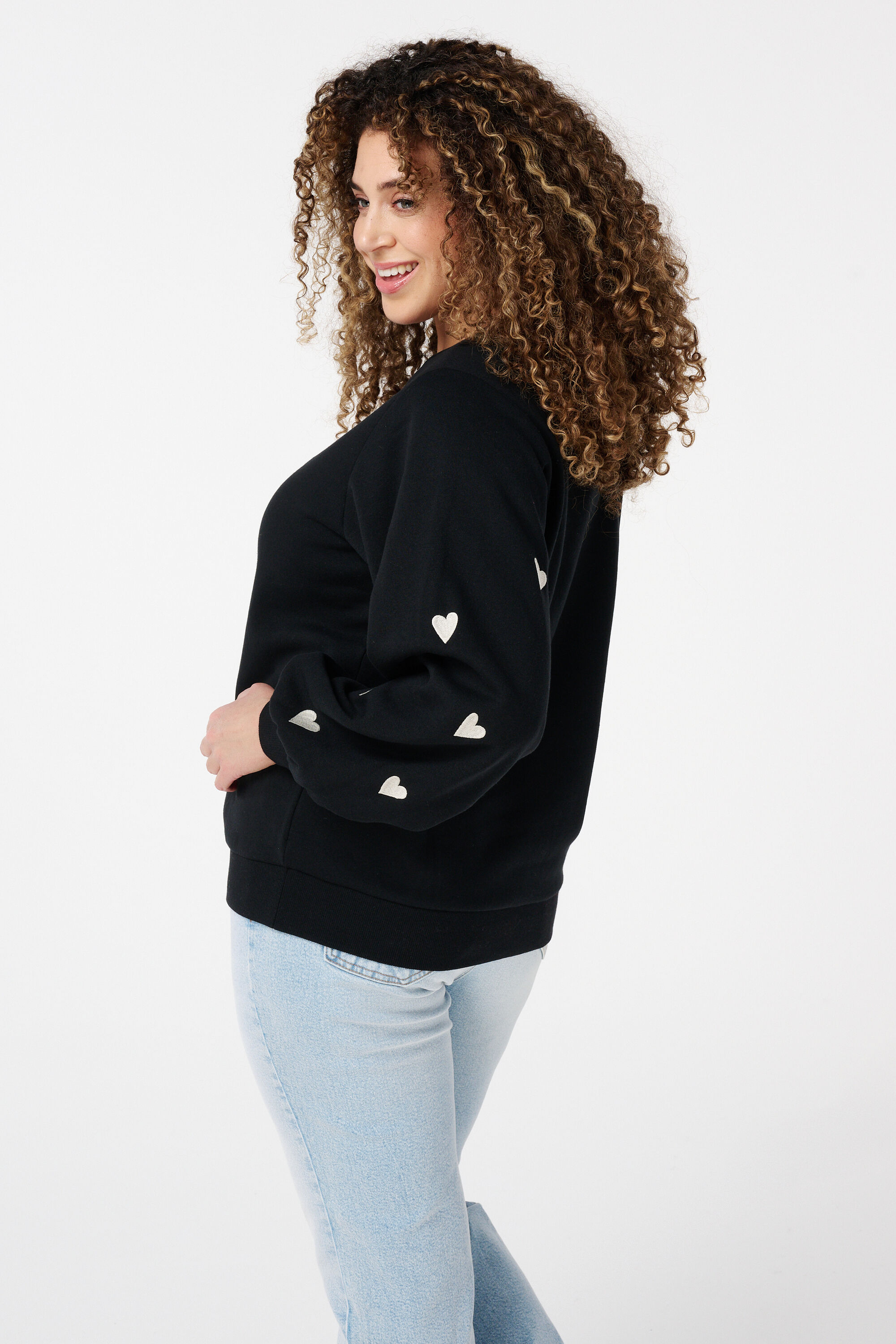 Trui met hartjes mouwen image number 3