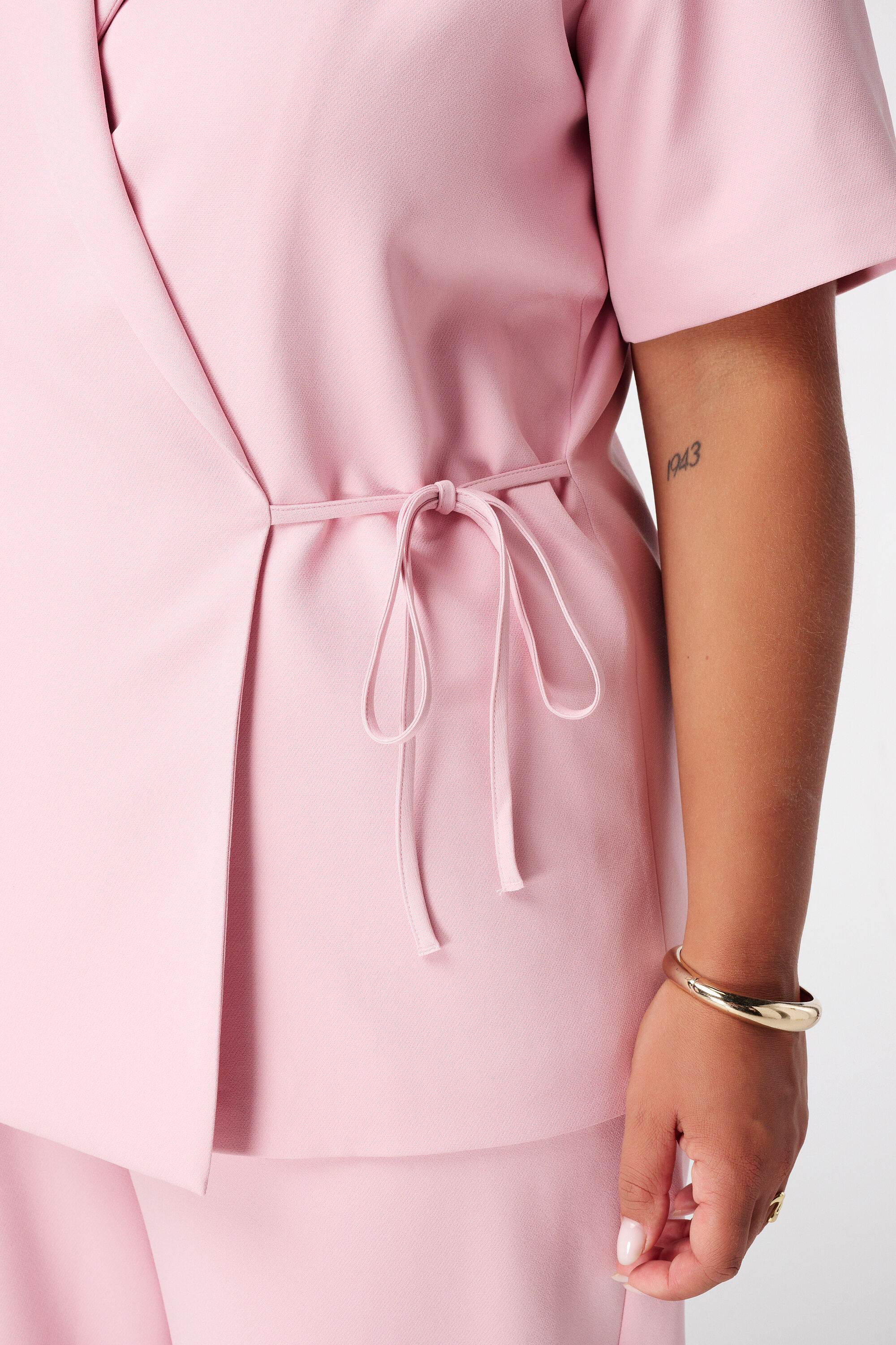 Overslag blazer korte mouwen image number 6