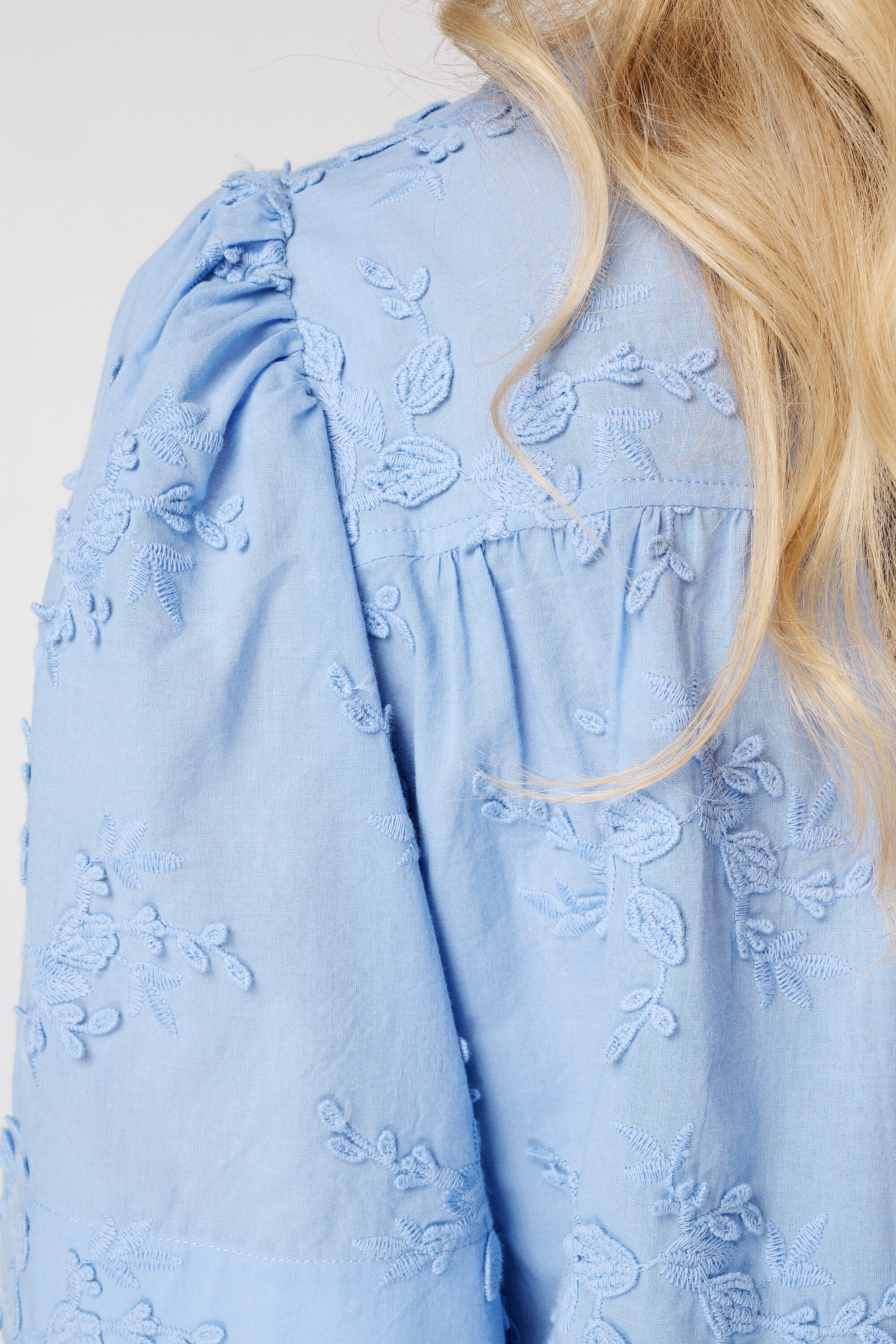 Katoenen blouse met borduursel image number 6