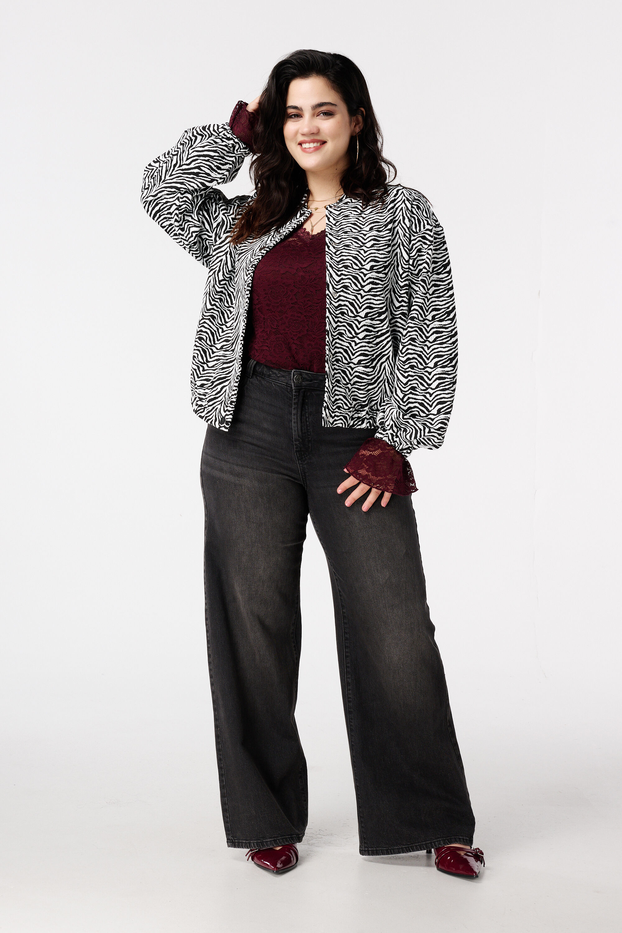 Zebra bomber jacket image number 5