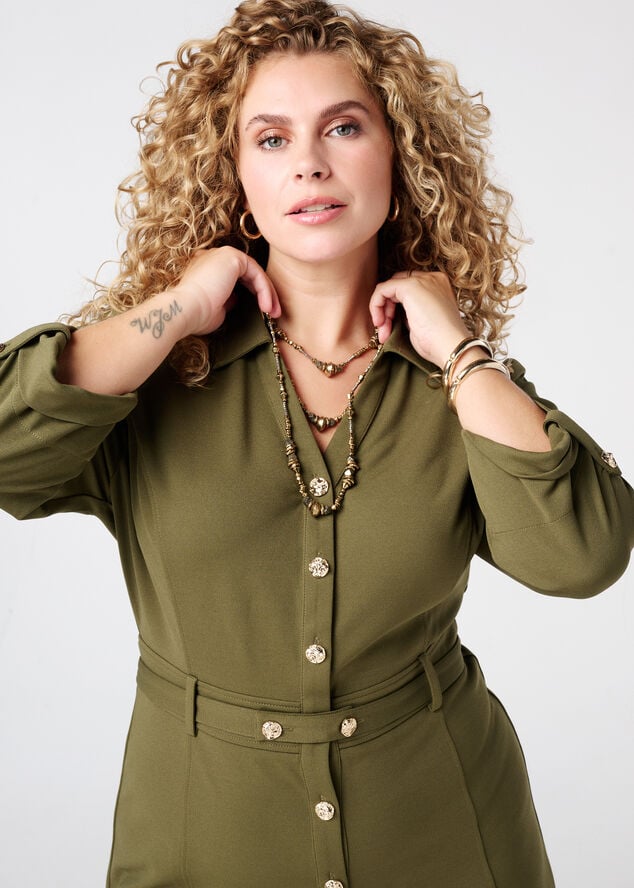 Jurk met sierknopen image number 4