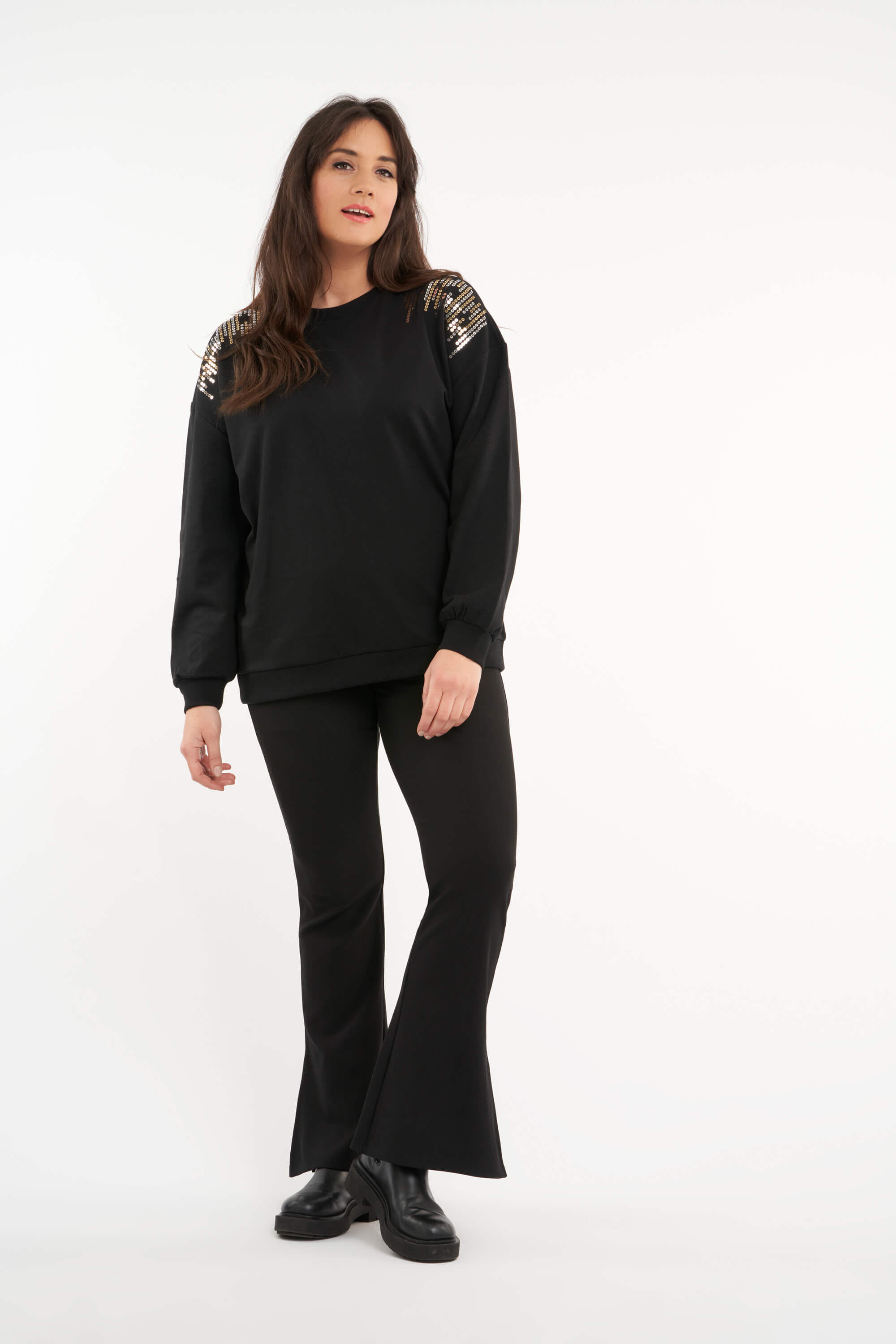 Sweater met pailletten  image number 5