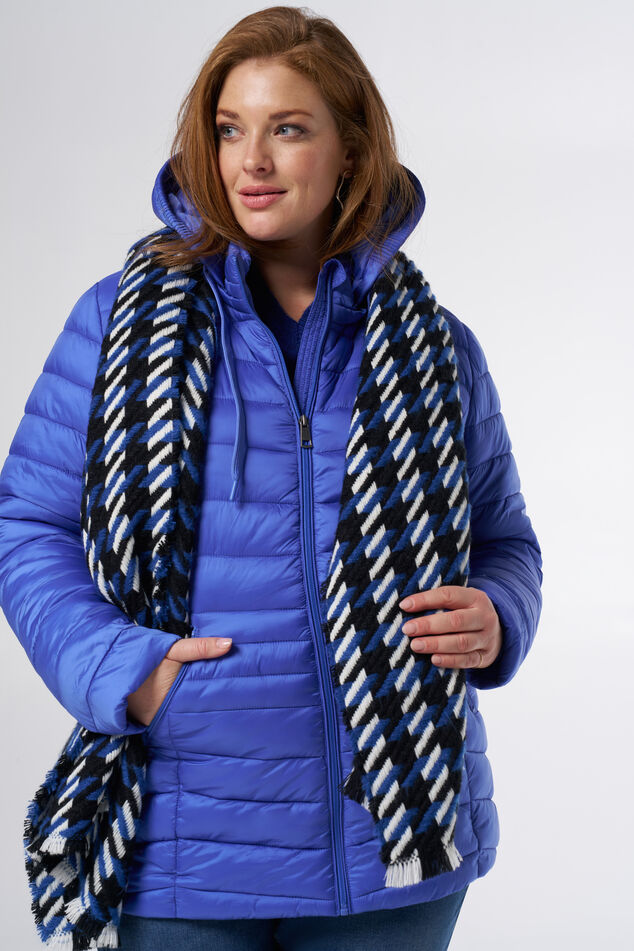 Wintersjaal met print image number 0