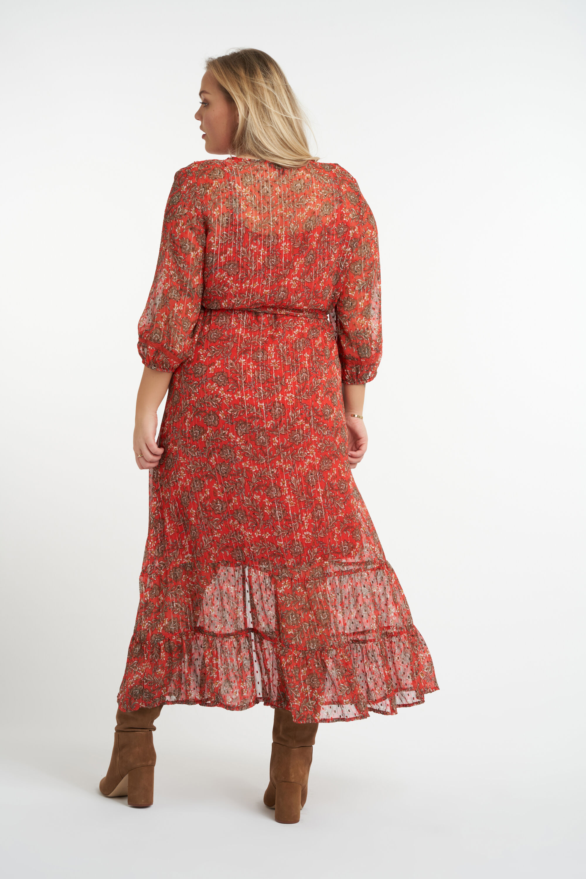 Lange jurk met bloemenprint image number 3