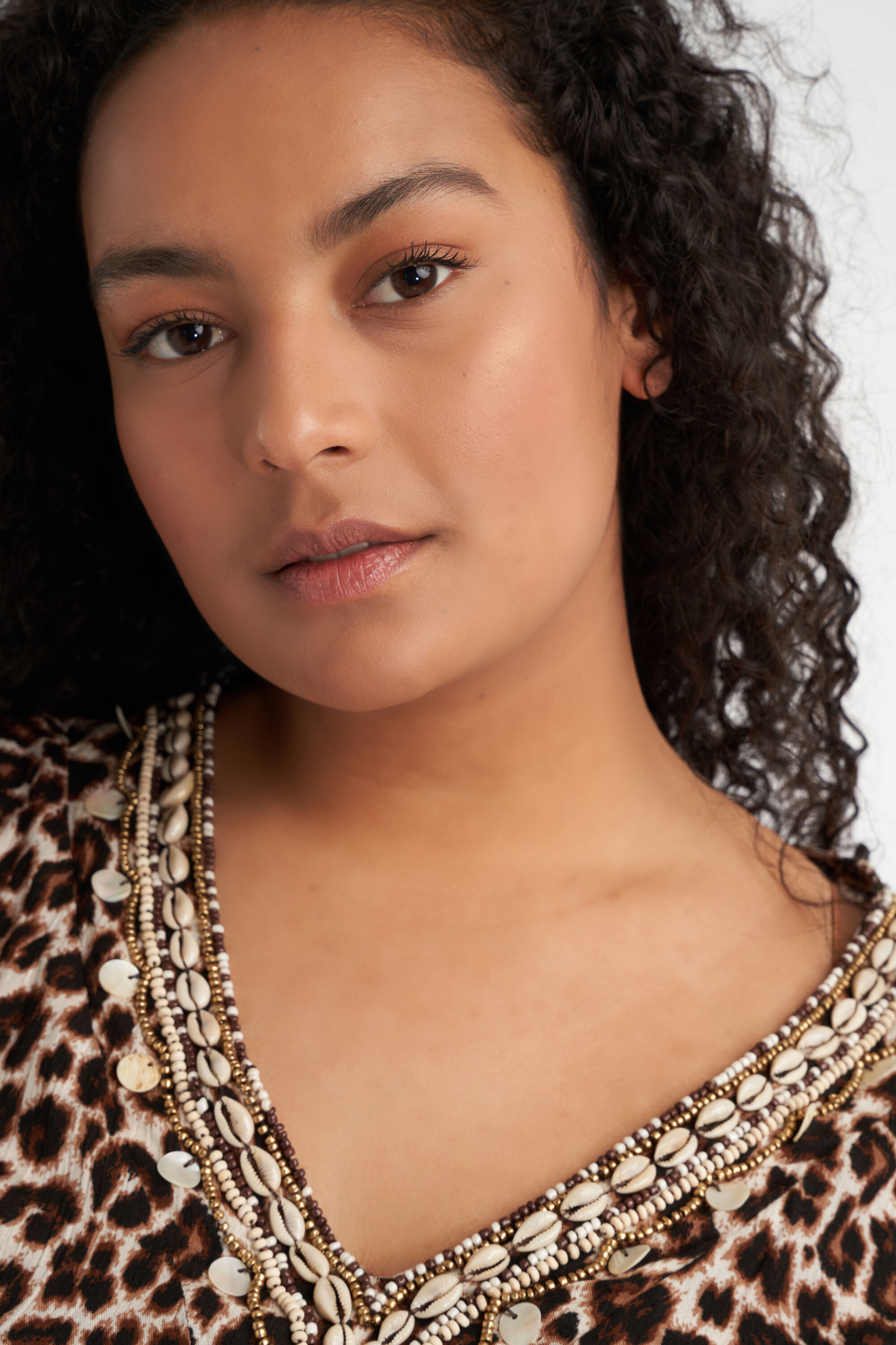 Maxi jurk met luipaardprint image number 5