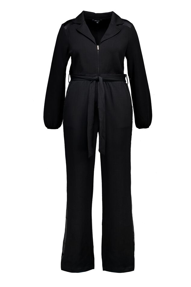 HUKUMA Sportieve jumpsuit voor dames, lange mouwen, met ritssluiting, elastisch, voor sportschool, training, fitness, Zwart, S HUKUMA Sportieve jumpsuit voor dames, lange mouwen, met ritssluiting, elastisch, voor sportschool, training, fitness, Zwart, S