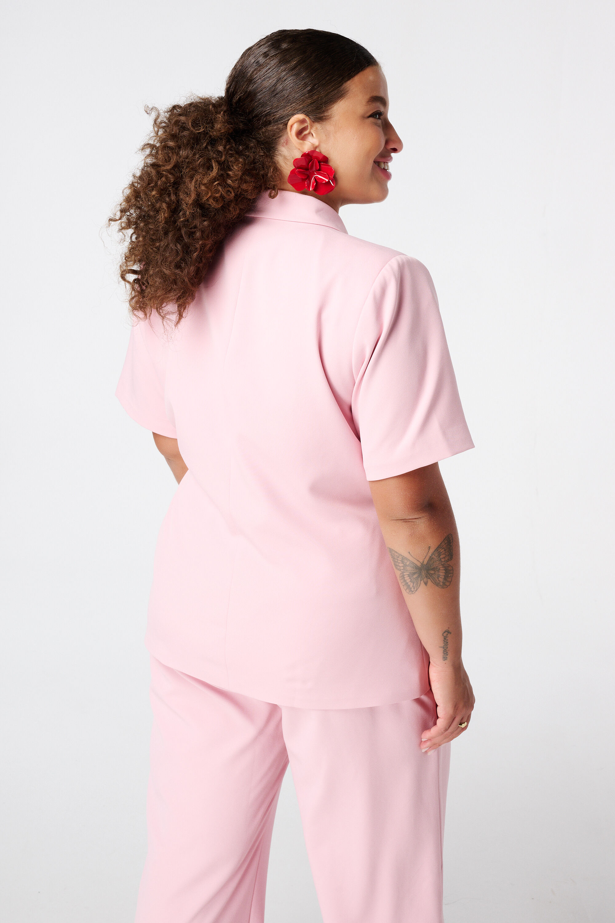 Overslag blazer korte mouwen image number 3