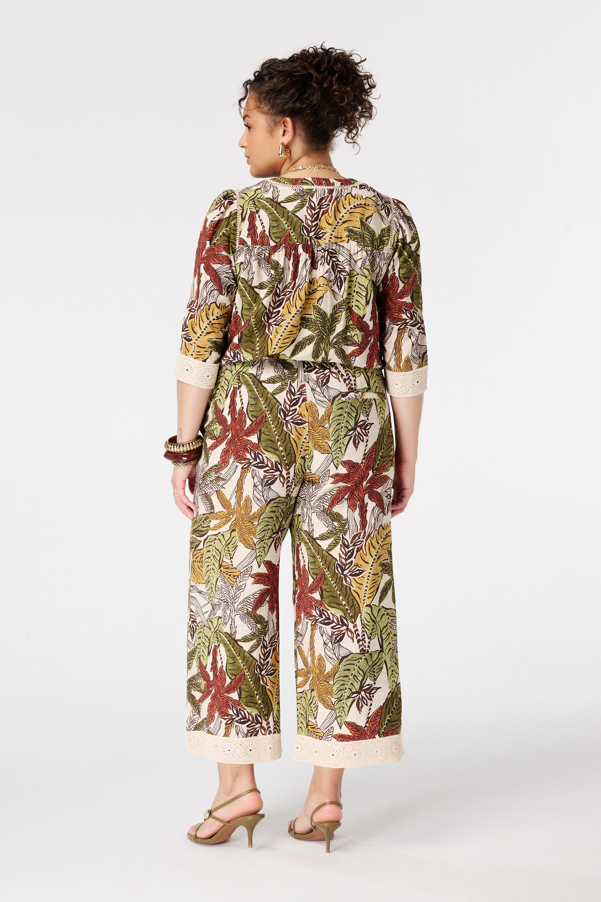 Driekwart broek met print image number 3