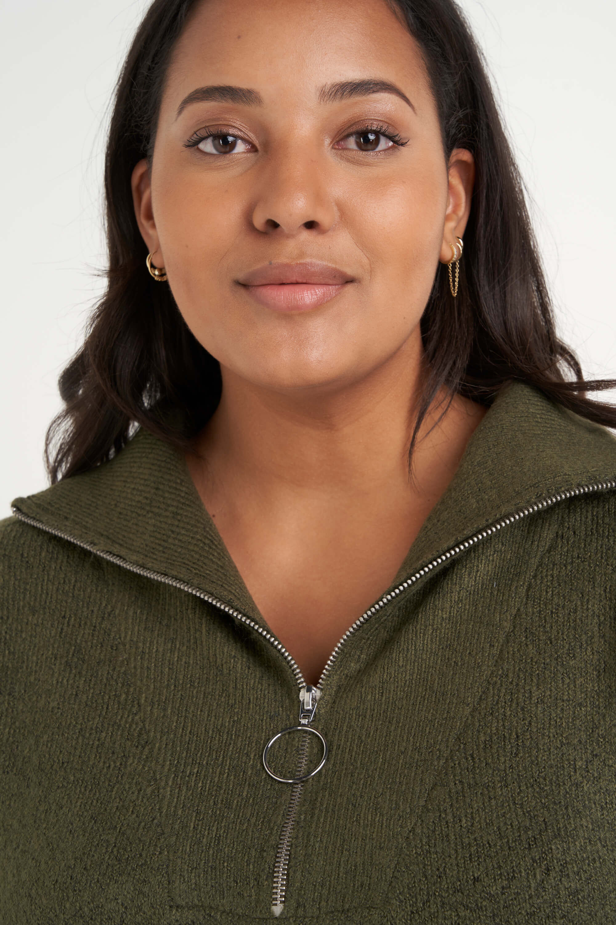 Lange trui met rits  image number 4