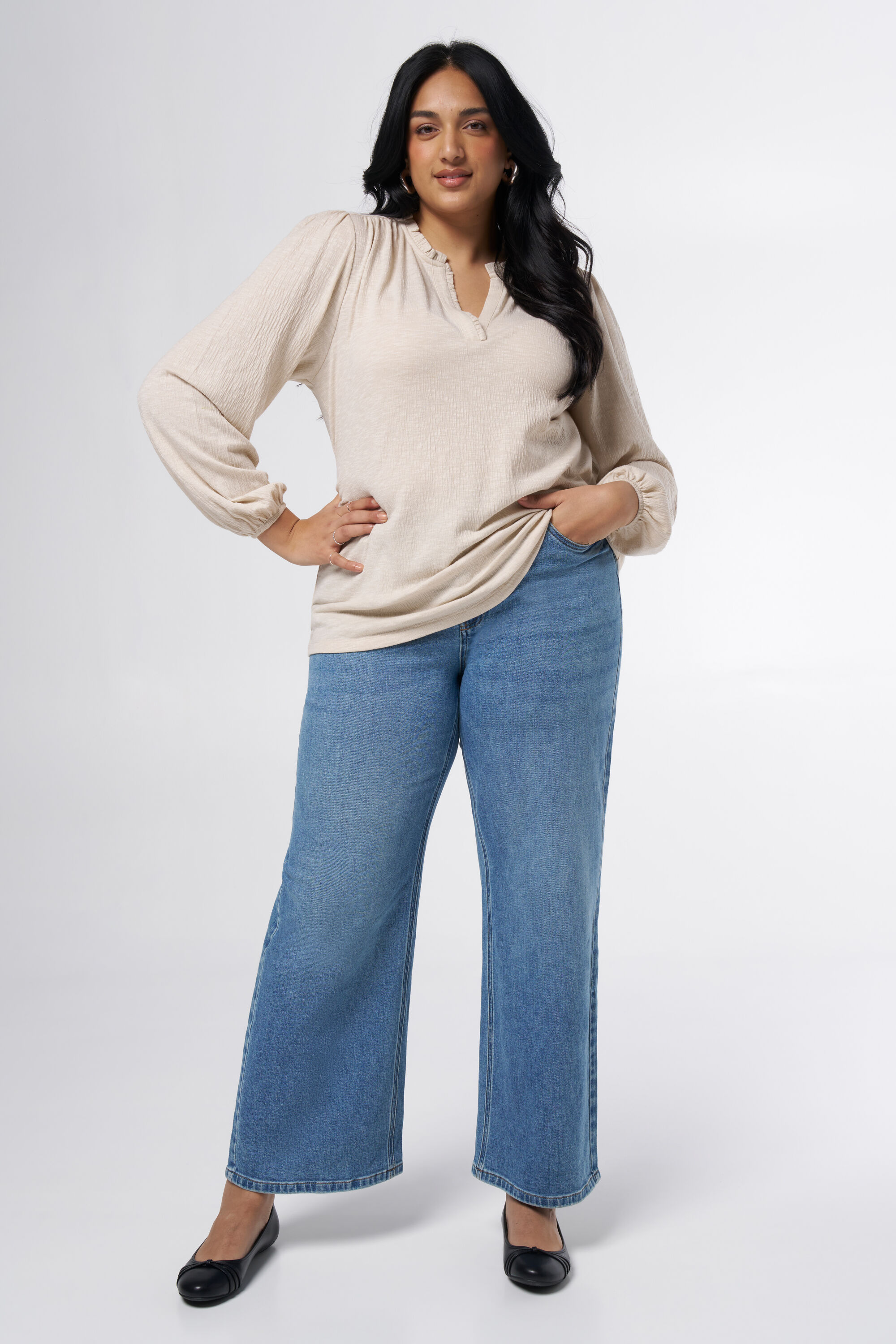 Top met V-hals image number 5