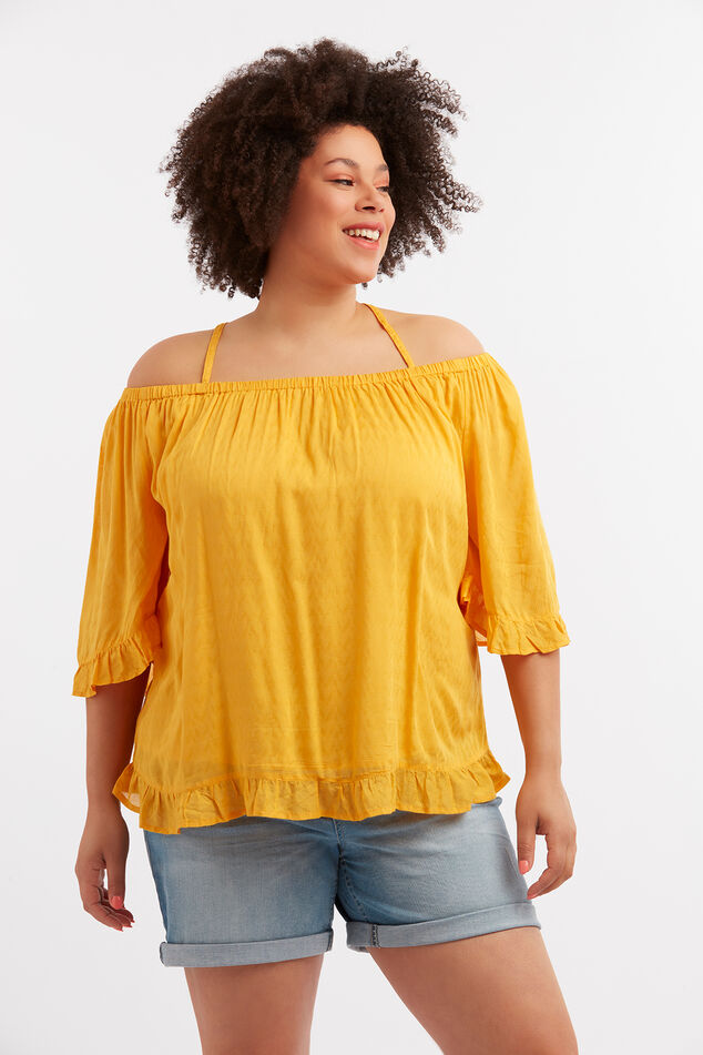 Off-shoulder blouse image number 0
