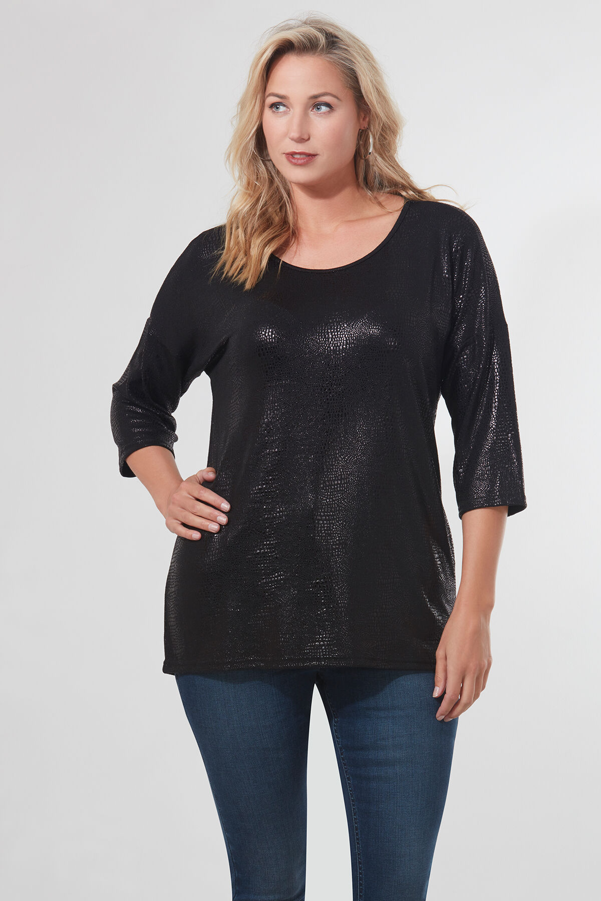 Top met glansprint image number 4