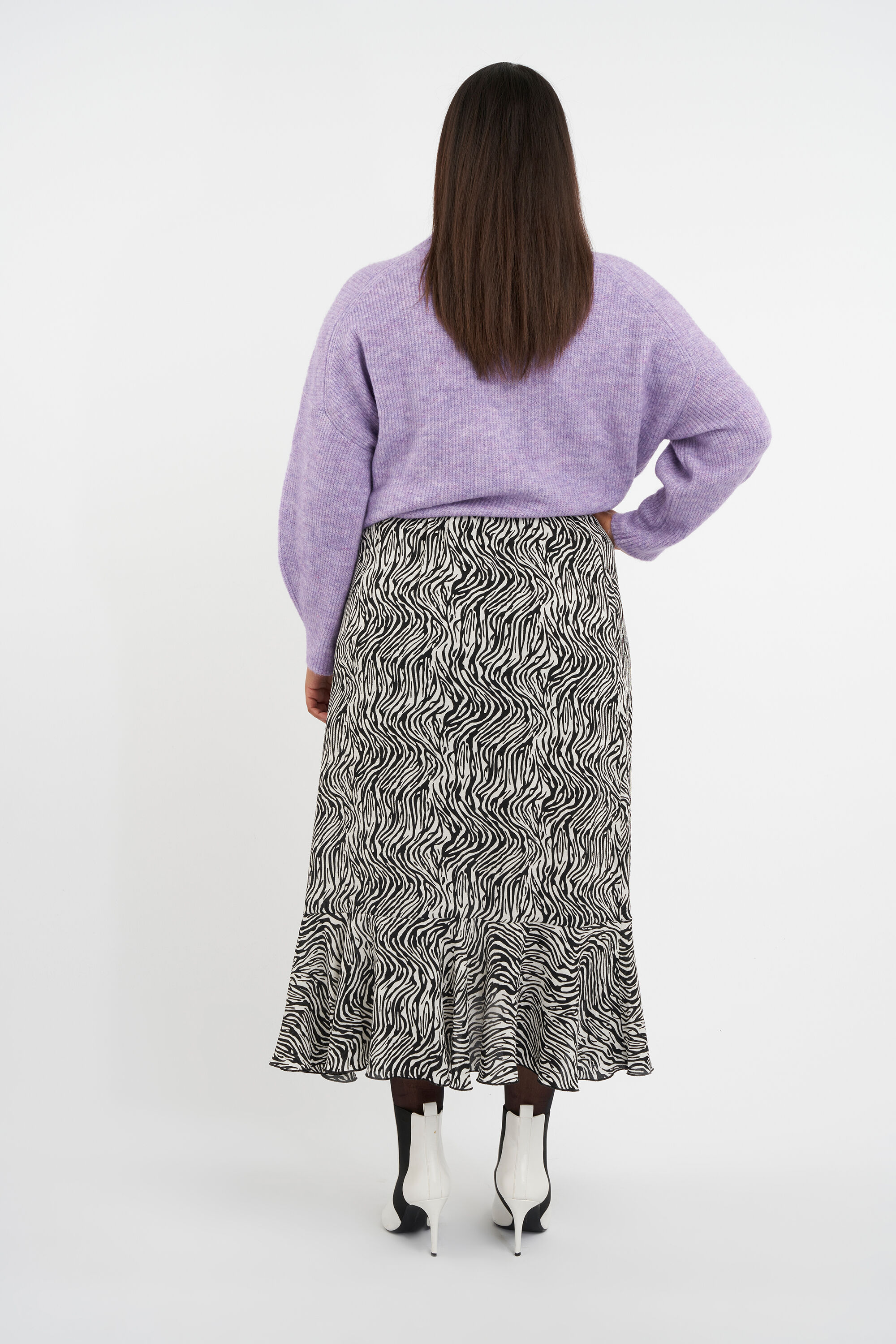 Midi rok met print image number 3