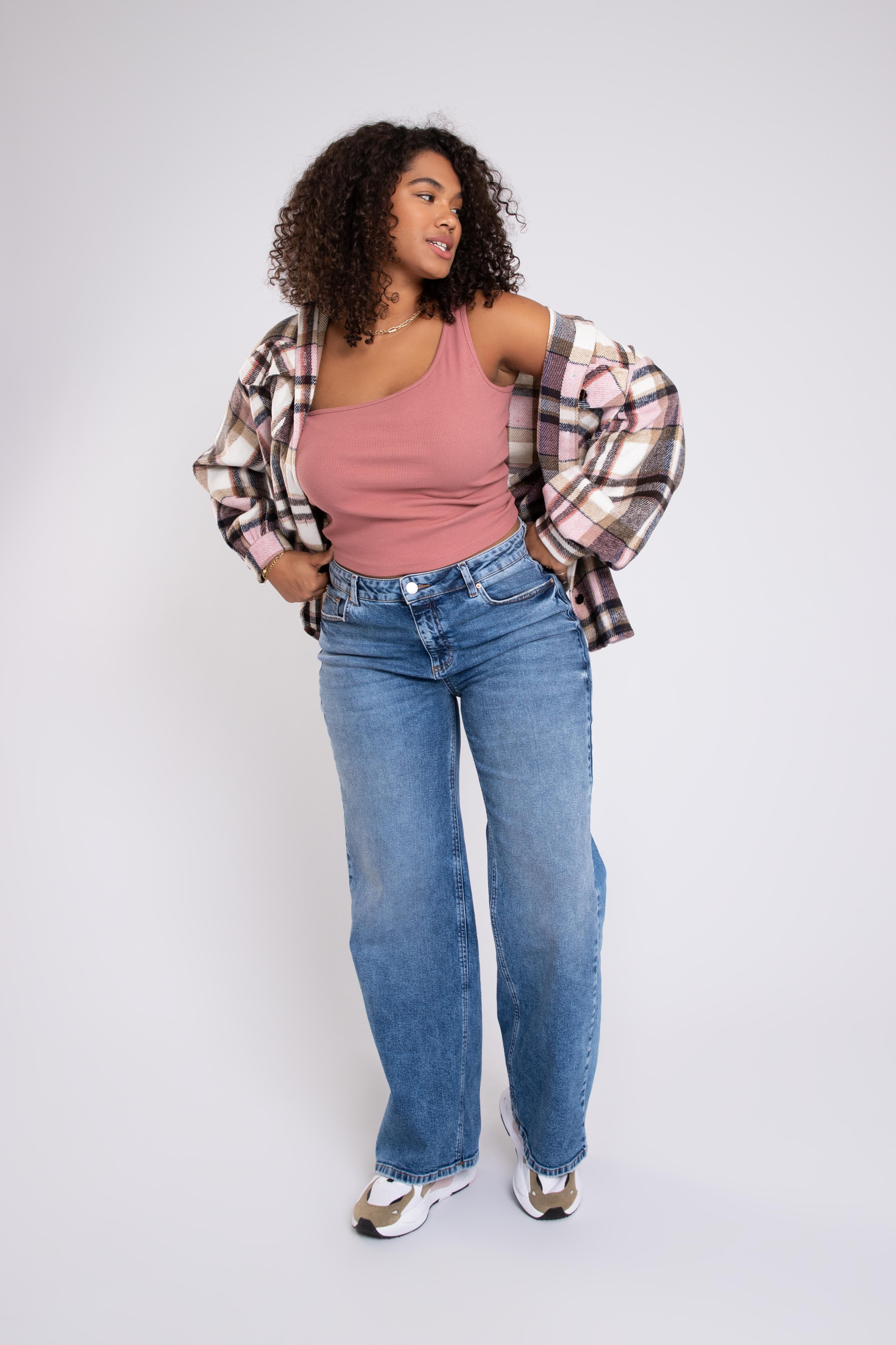 Korte geruite shacket  image number 7