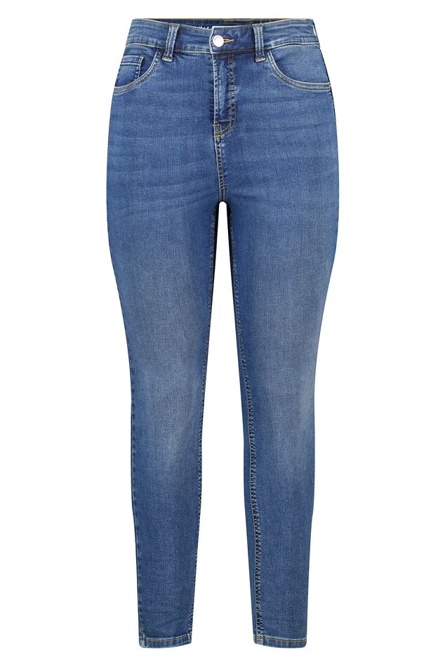 Skinny leg high waist jeans CHERRY image number 1