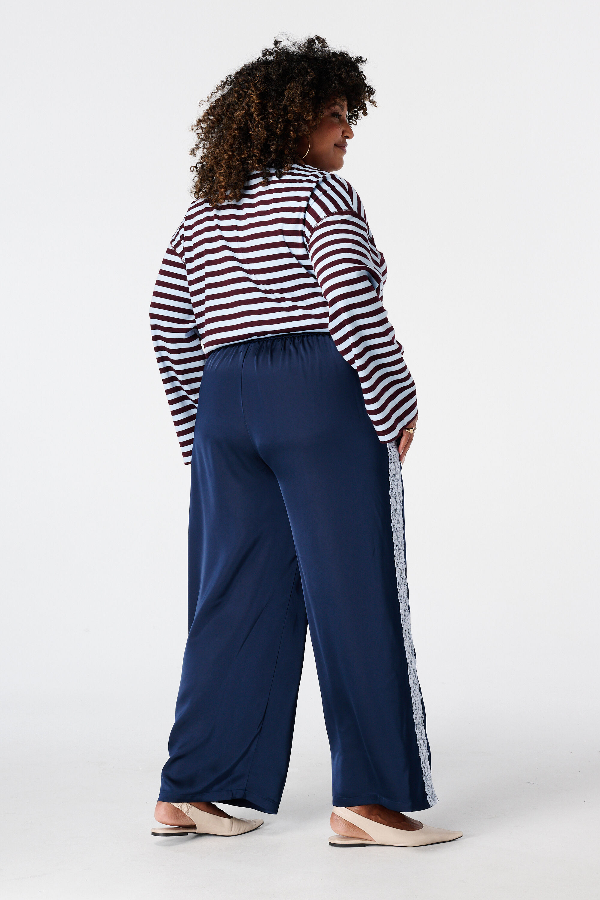 Broek met kanten zijkant image number 3