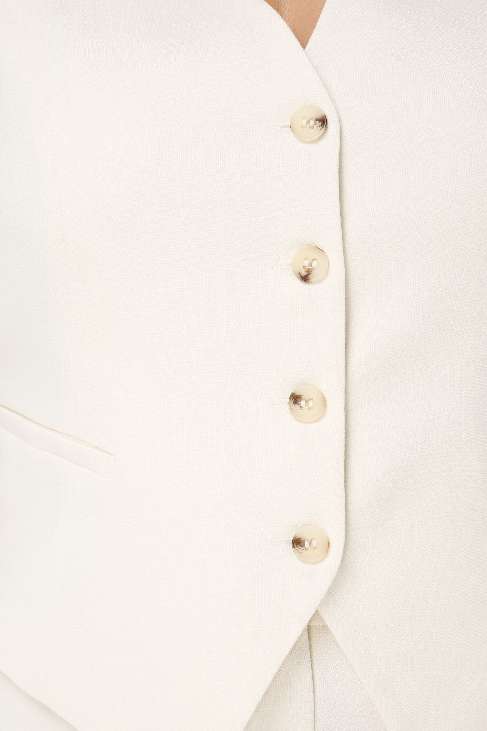 Kostuum gilet met knopen image number 4