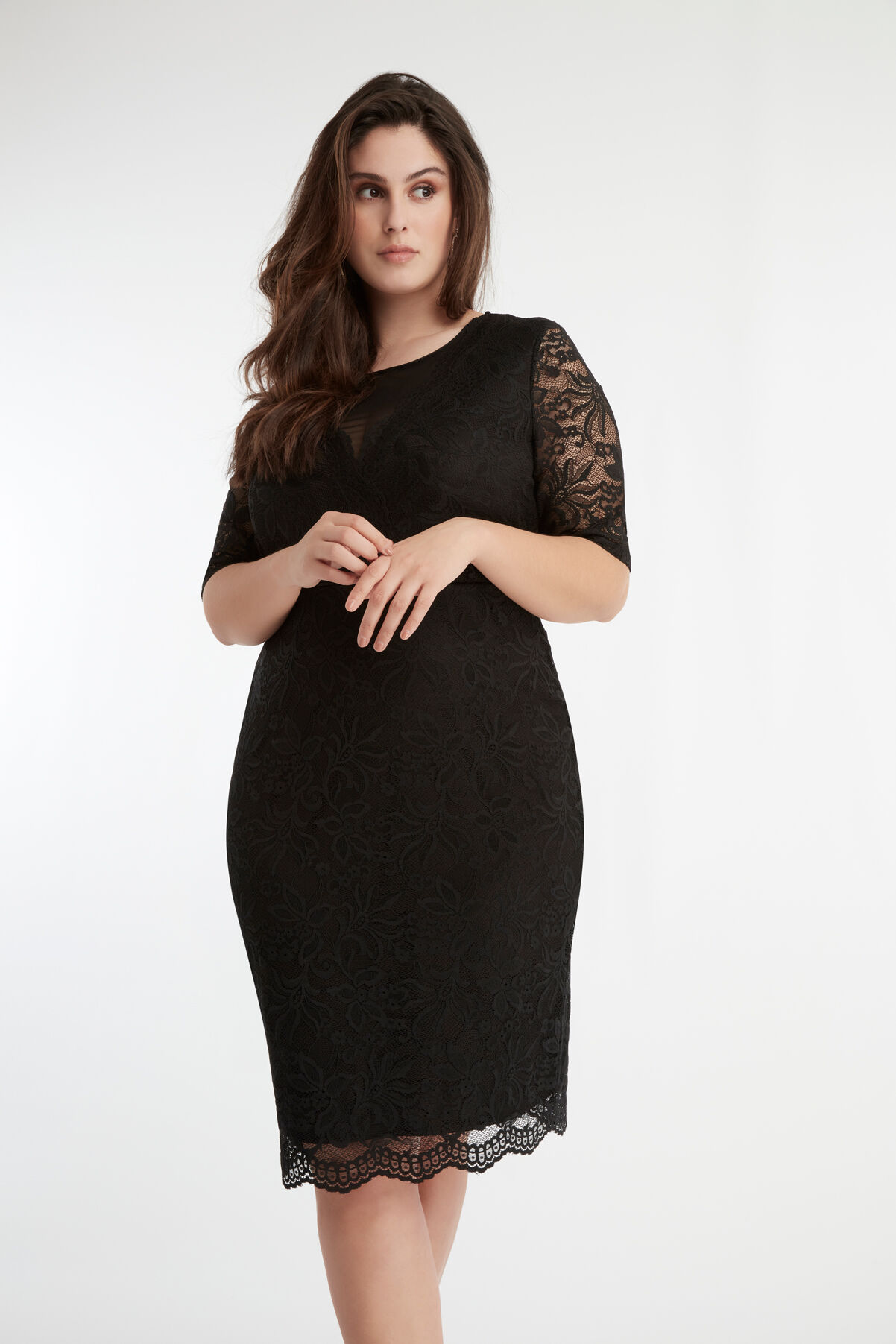 Elastische kanten jurk image number 5