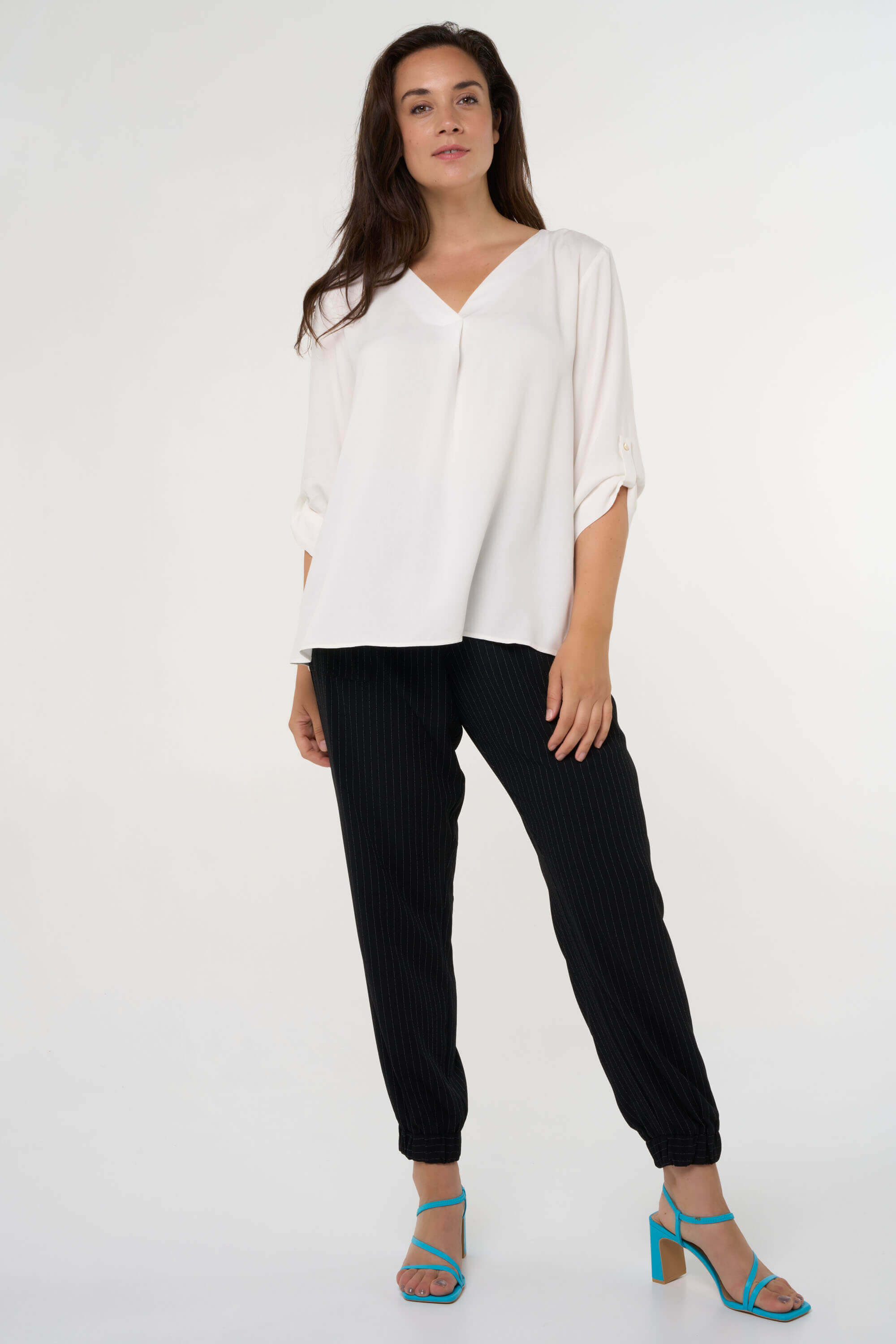 Blouse met v-hals image number 0