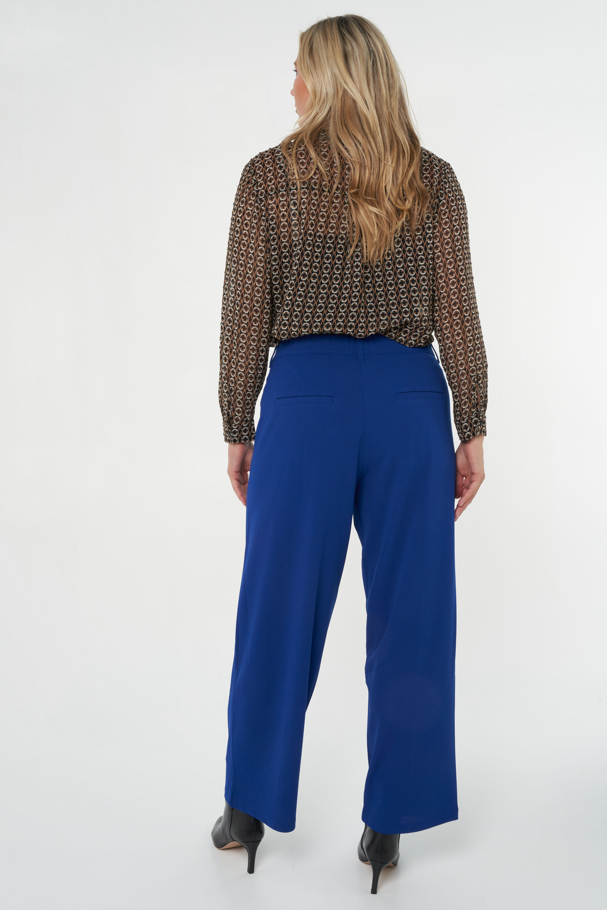Pantalon met wijde pijpen image number 3