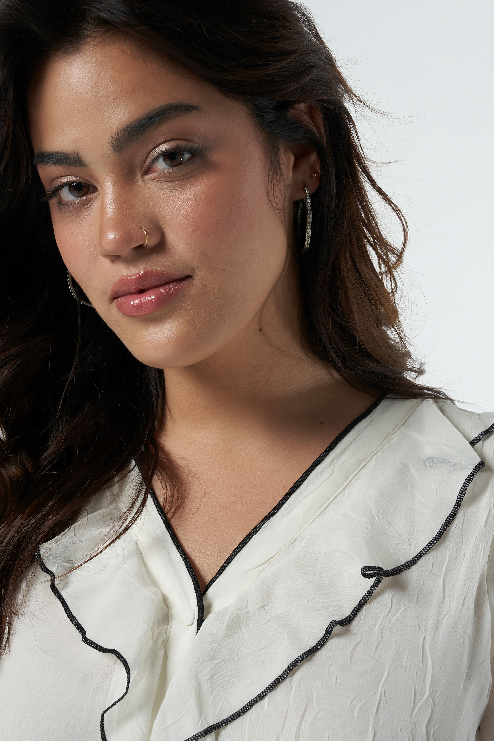 Blouse met volants image number 4