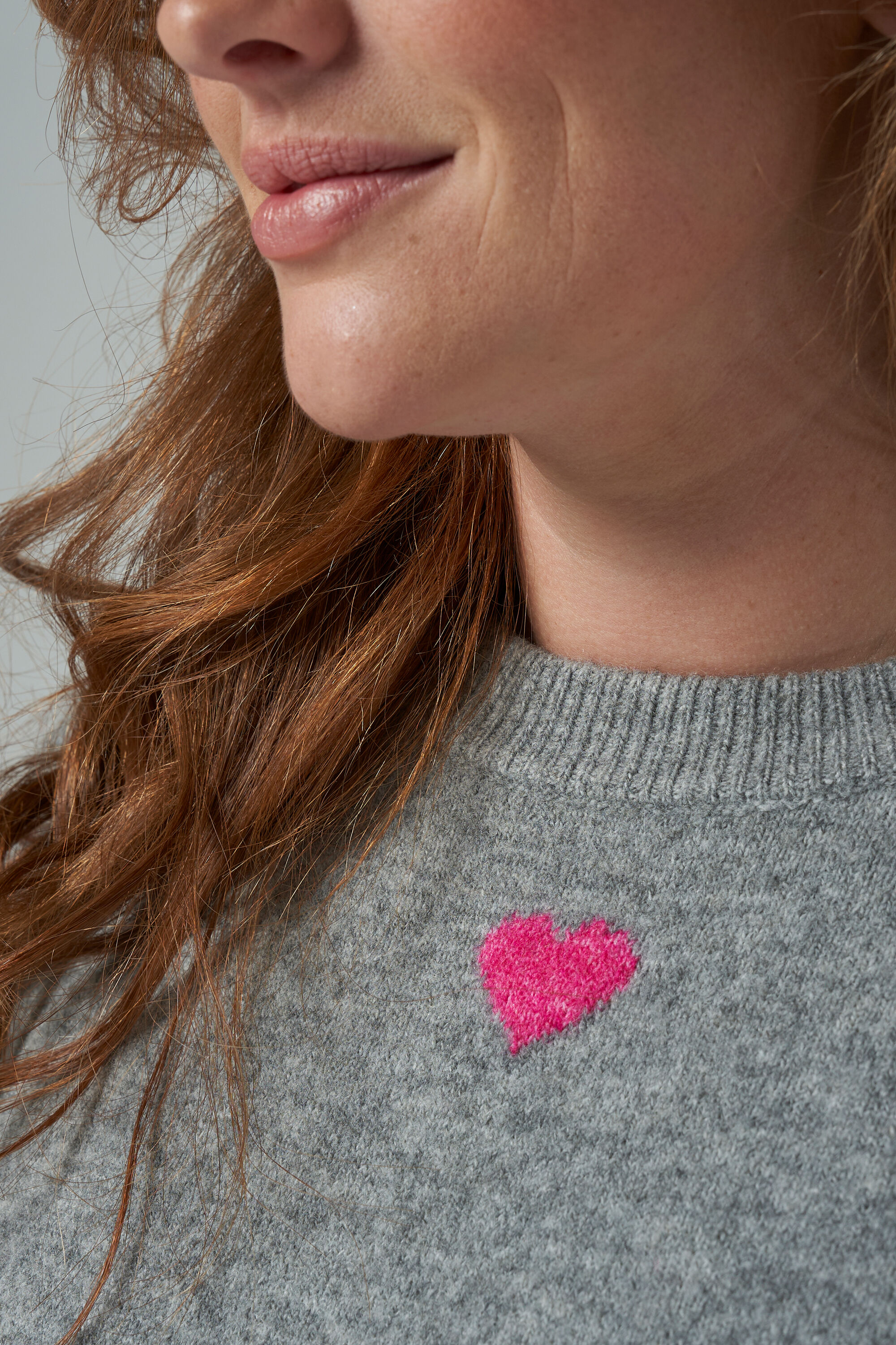 Trui met hartjes patroon image number 4