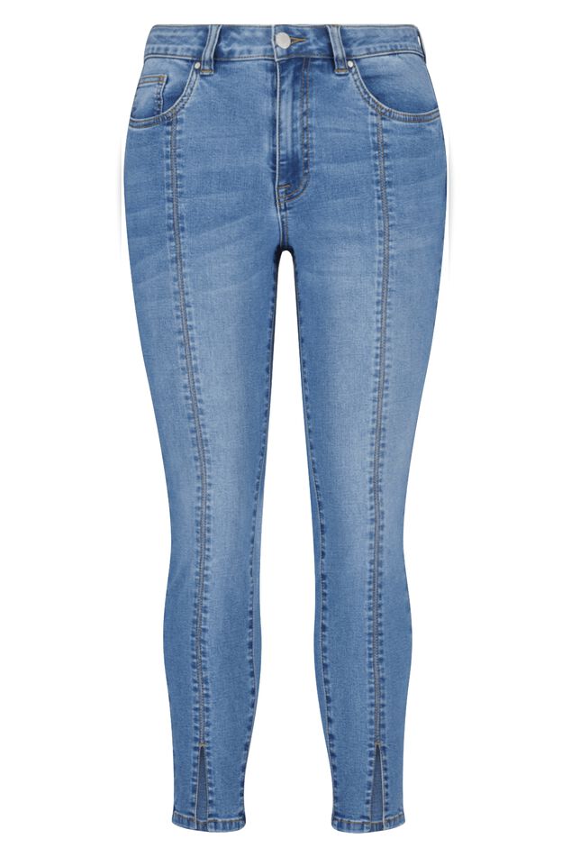 Skinny jeans met split details image number 2