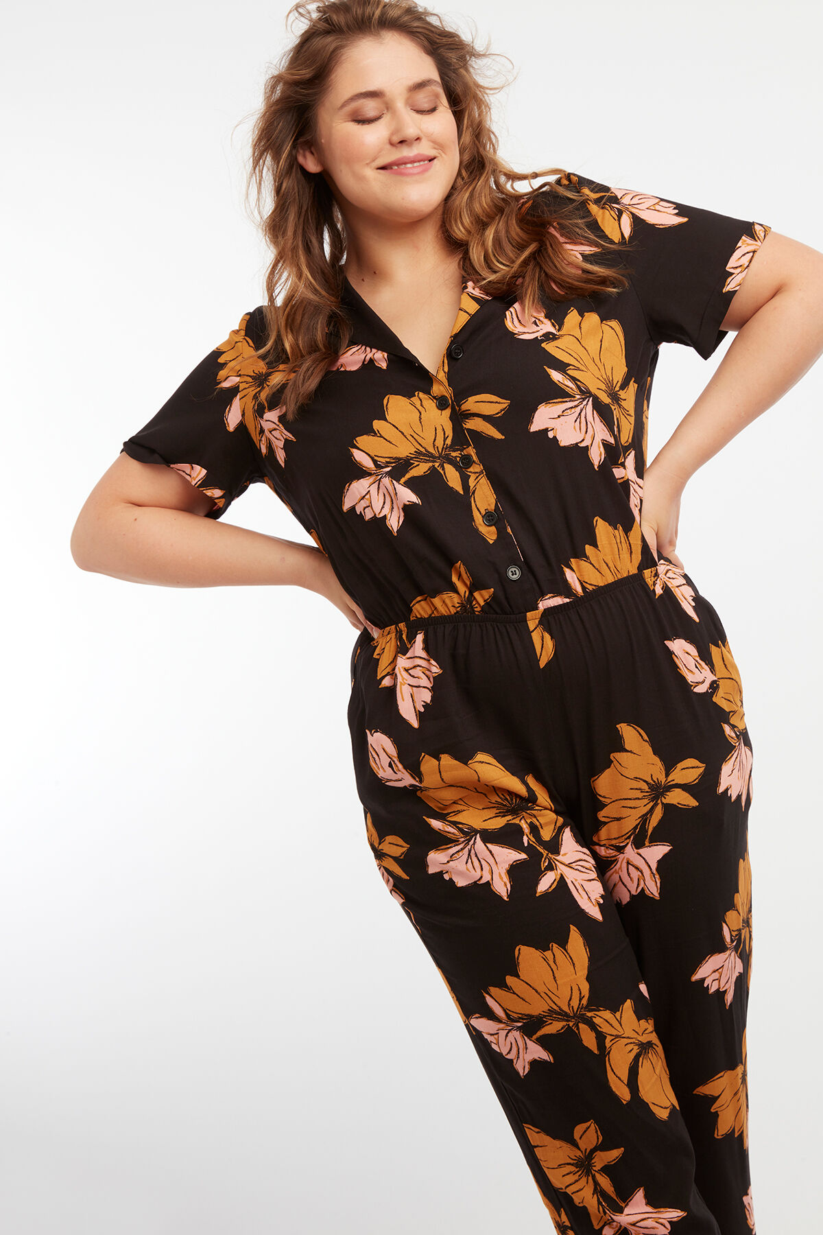 Jumpsuit met bloemenprint image number 5