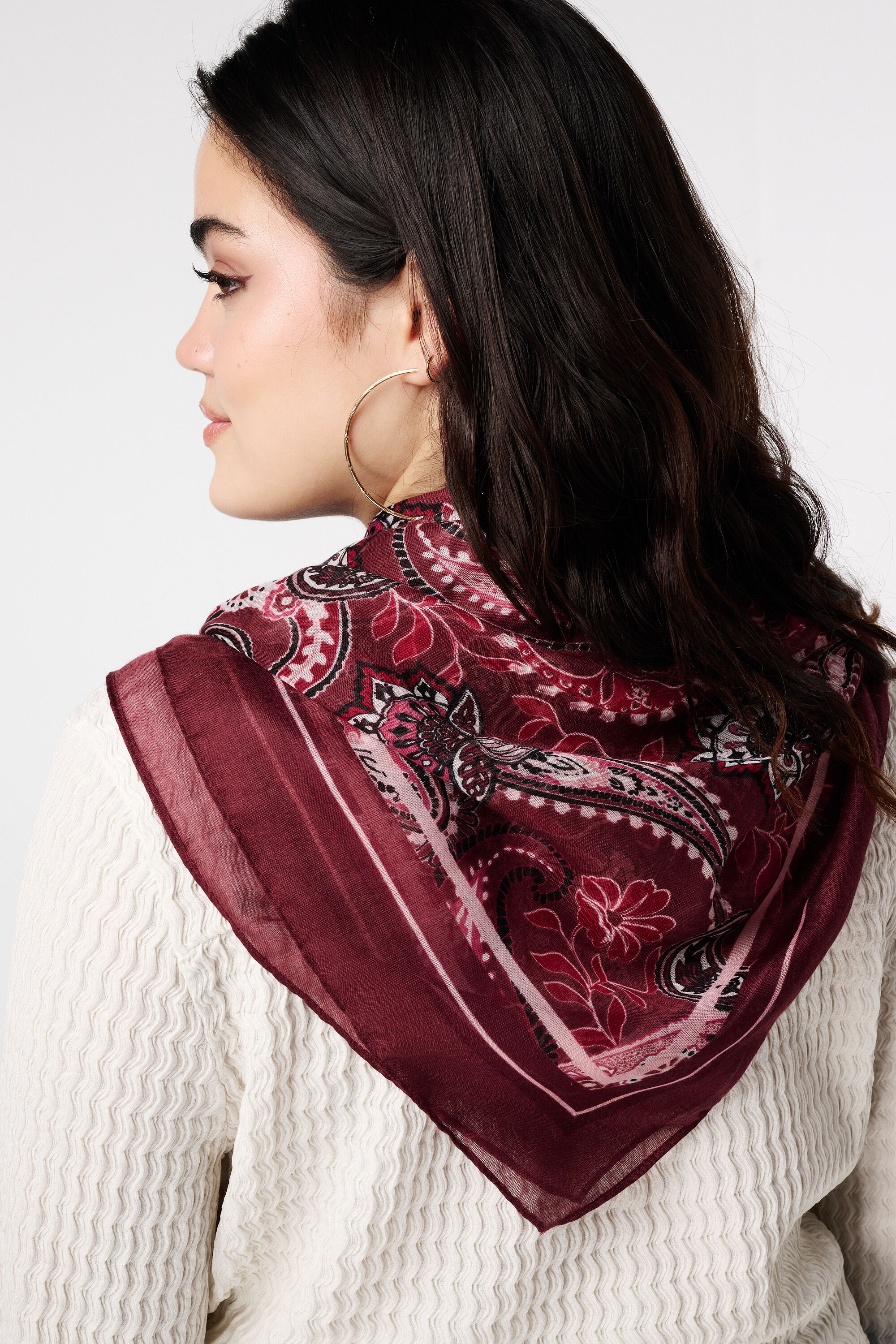 Sjaal met paisley print image number 2