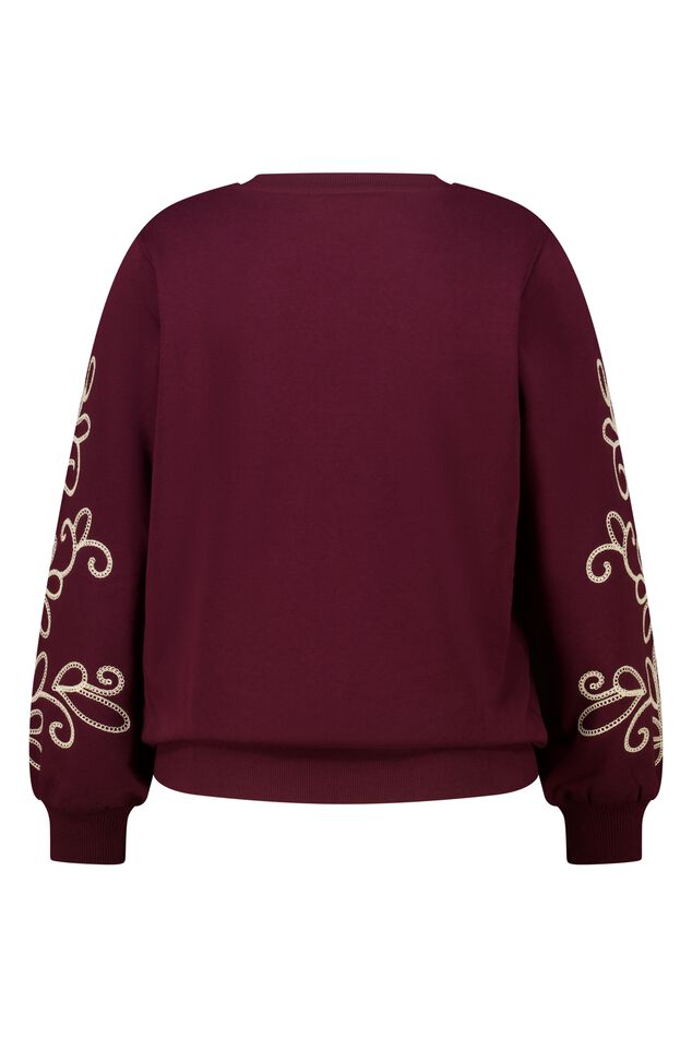 Sweater met broderie details image number 2