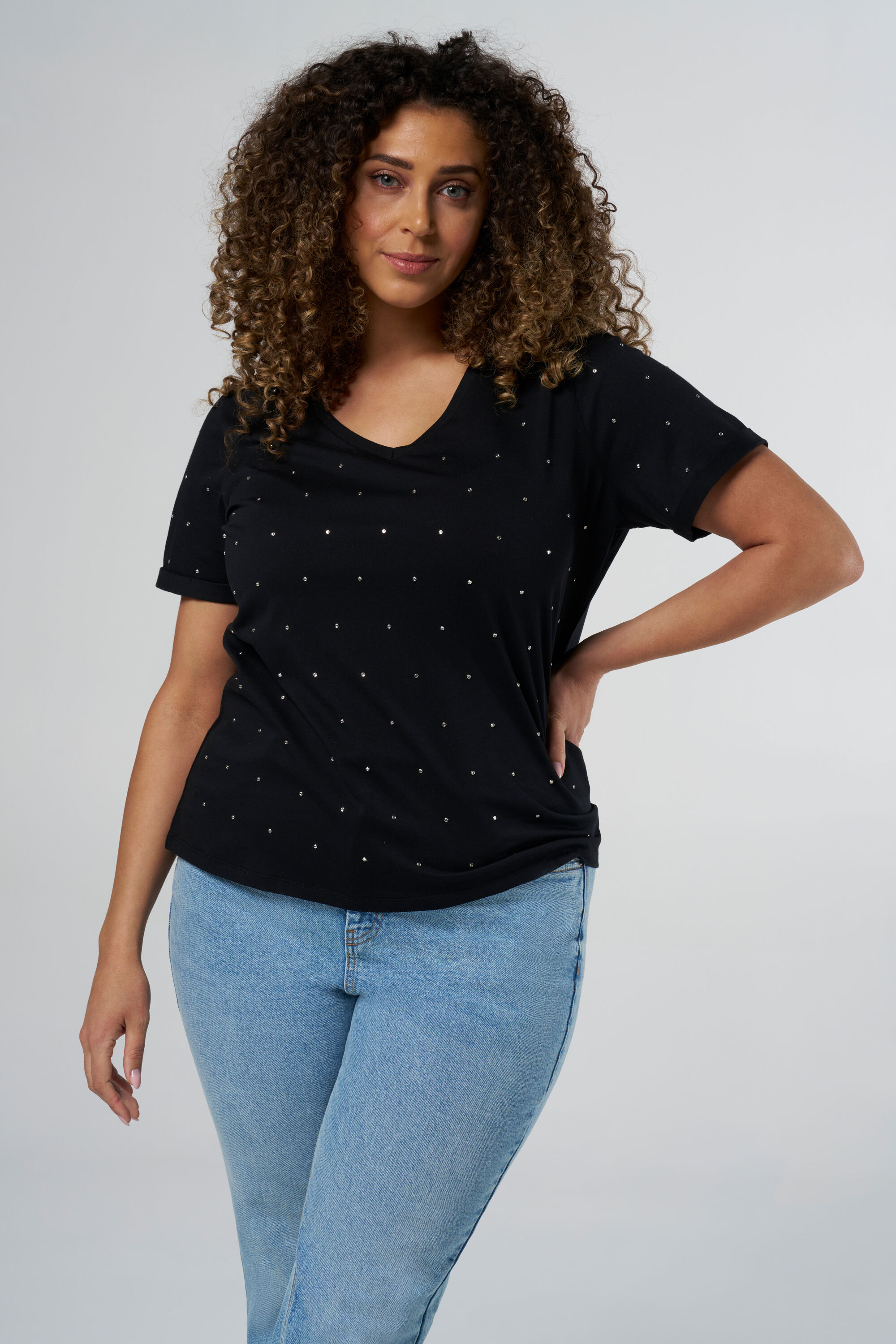 T shirt cheap met steentjes dames