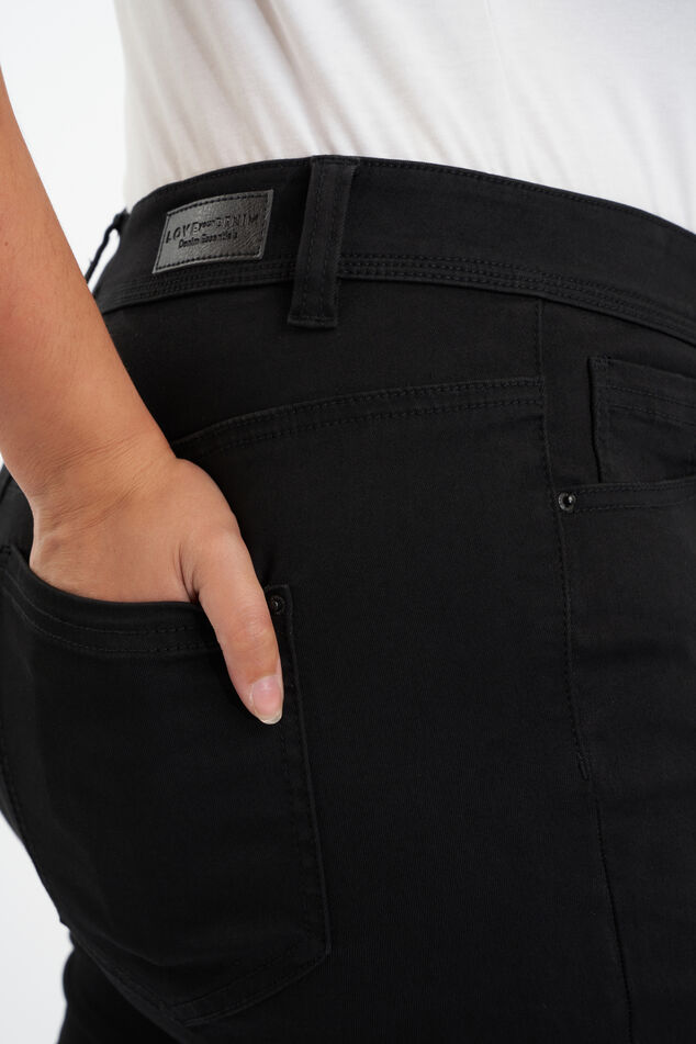 Skinny leg high waist jeans CHERRY image number 5