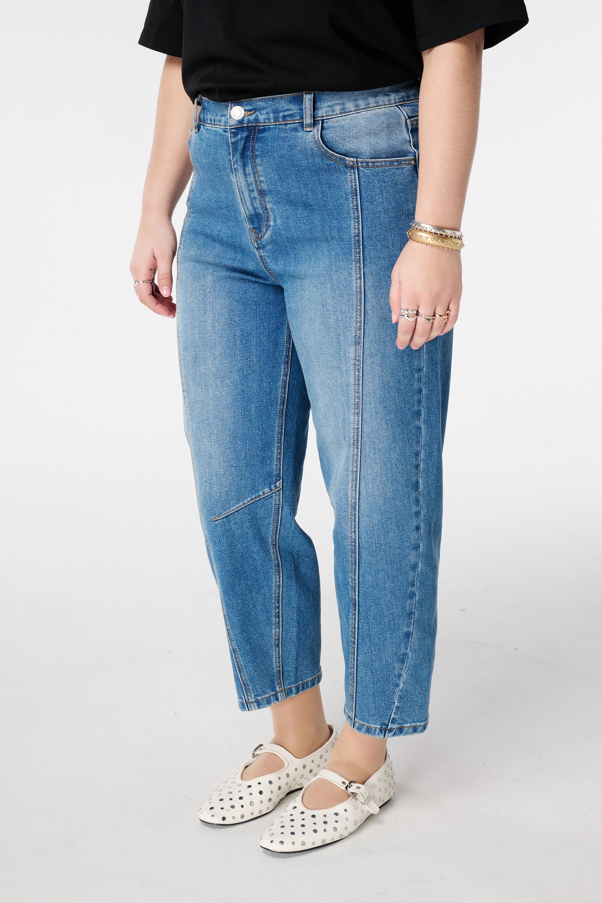 Ballon jeans met siernaden image number 5