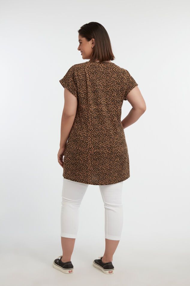 Lang T-shirt met print image number 4